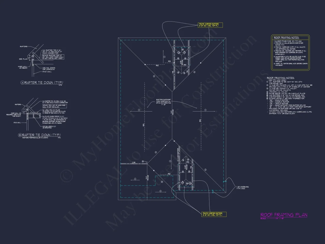 Single-Family house Floor Plan with 3 Beds