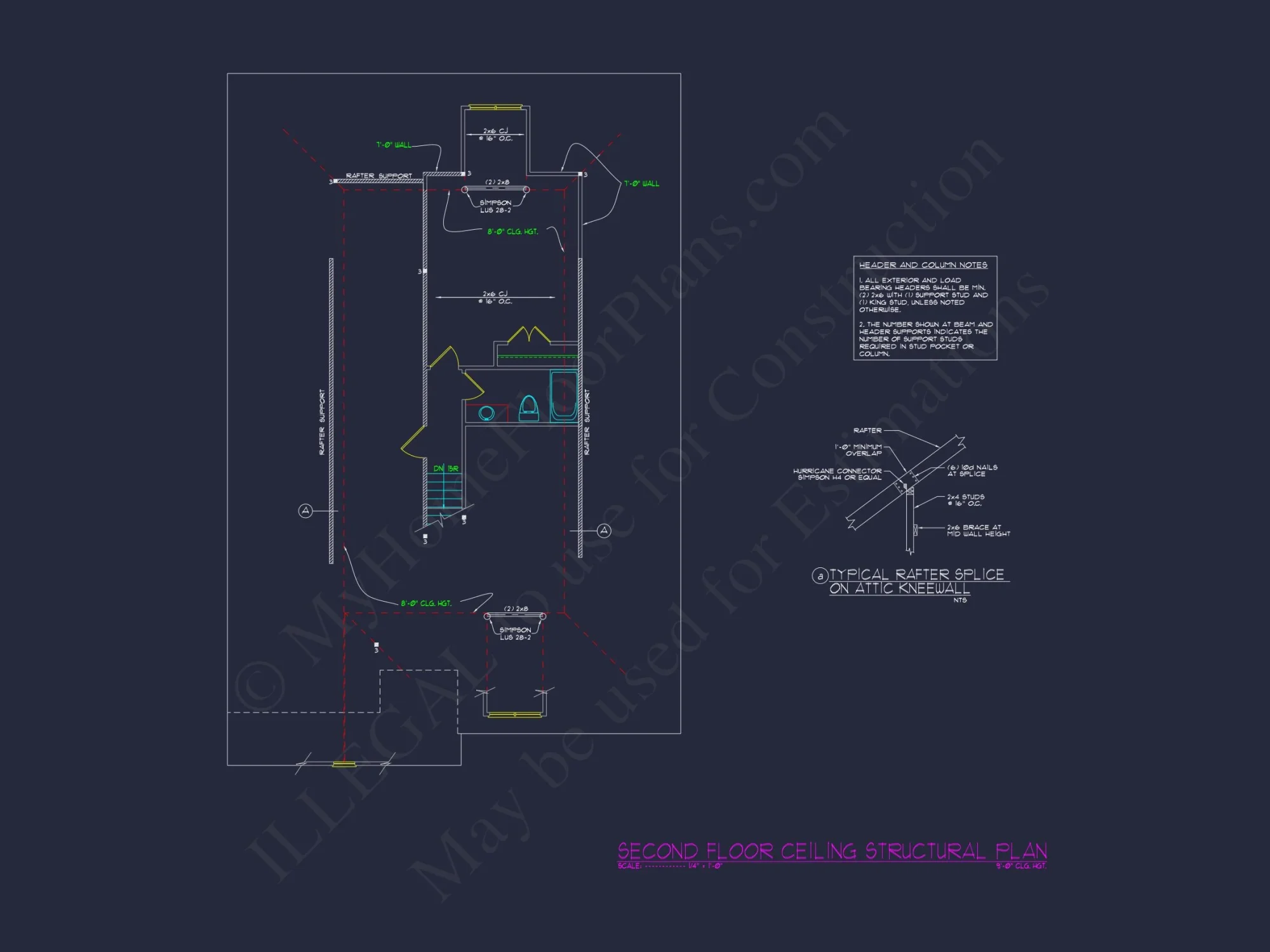 Single-Family house Floor Plan with 3 Beds