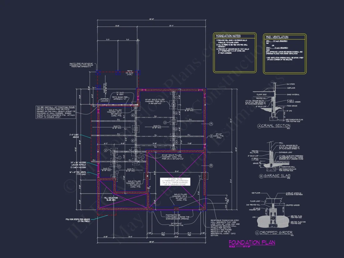 Modern Craftsman house Plan with 4 Beds and 3 Baths in CAD Designs