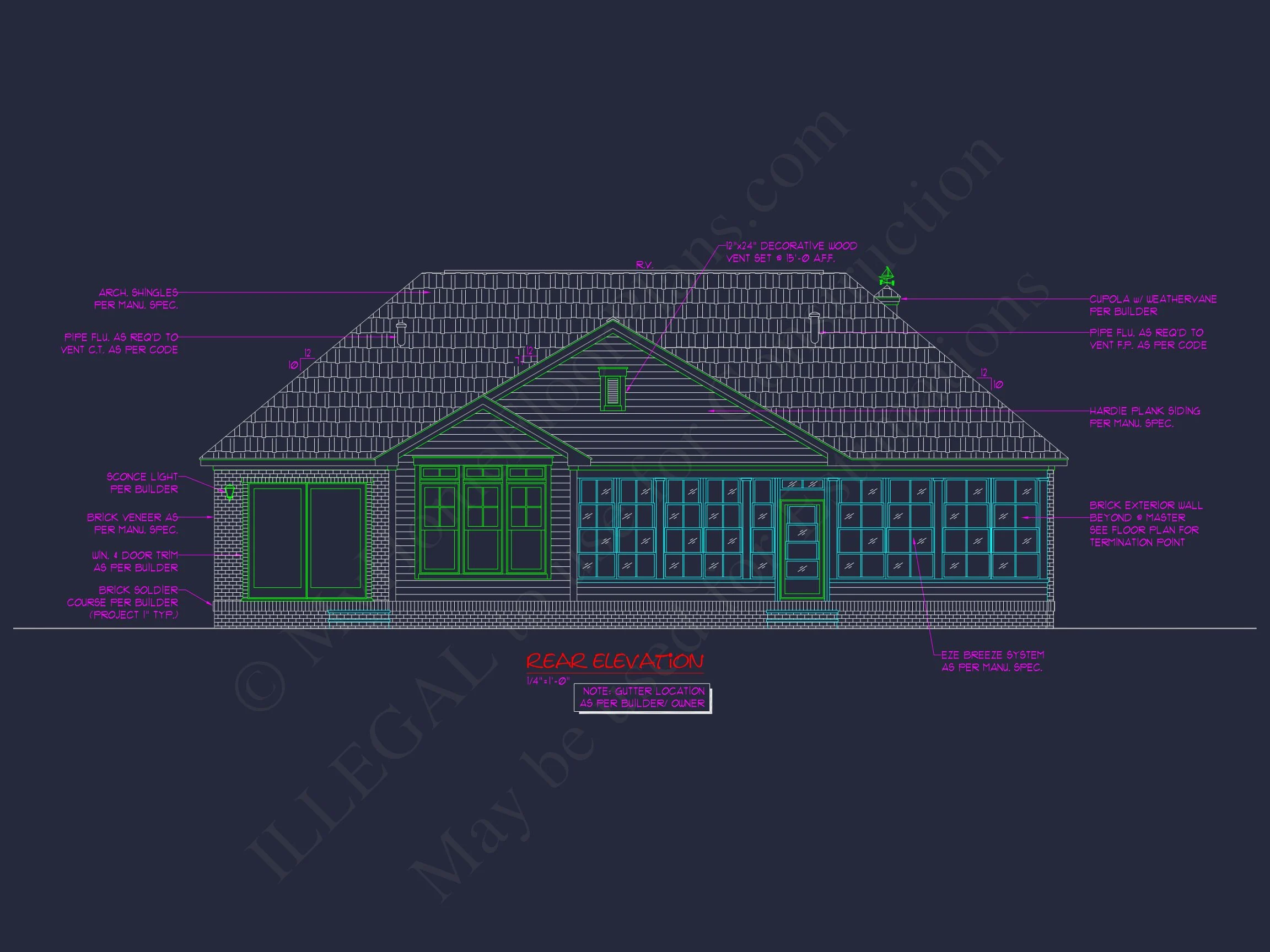 "An elaborate 4-bedroom craftsman house floor plan diagram"