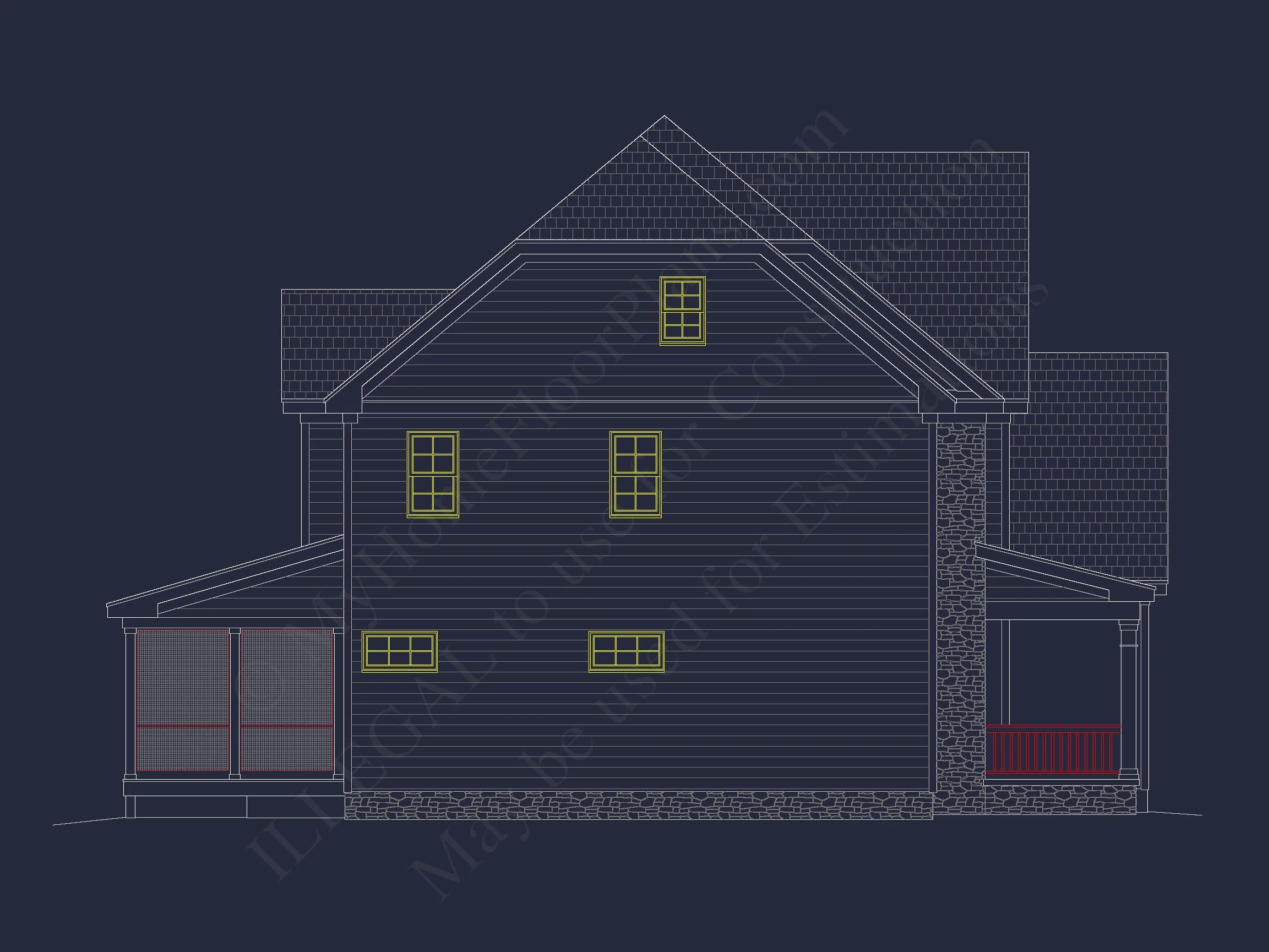 12-2018 HOUSE PLAN - Traditional Colonial House Plan - 4-Bed, 3-Bath, 3620 SF 5 Elevate Living with a 3-Story house Blueprint