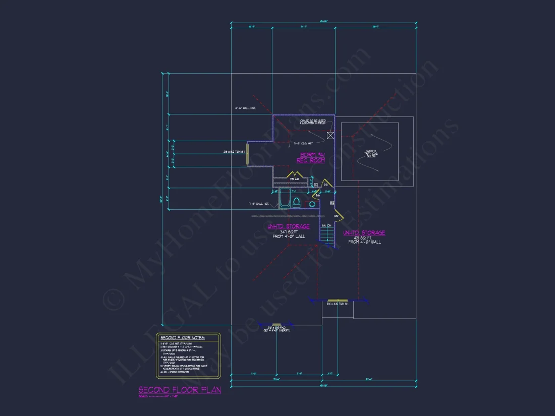 Elegant house Floor Plan Featuring 5 Beds with CAD Designs