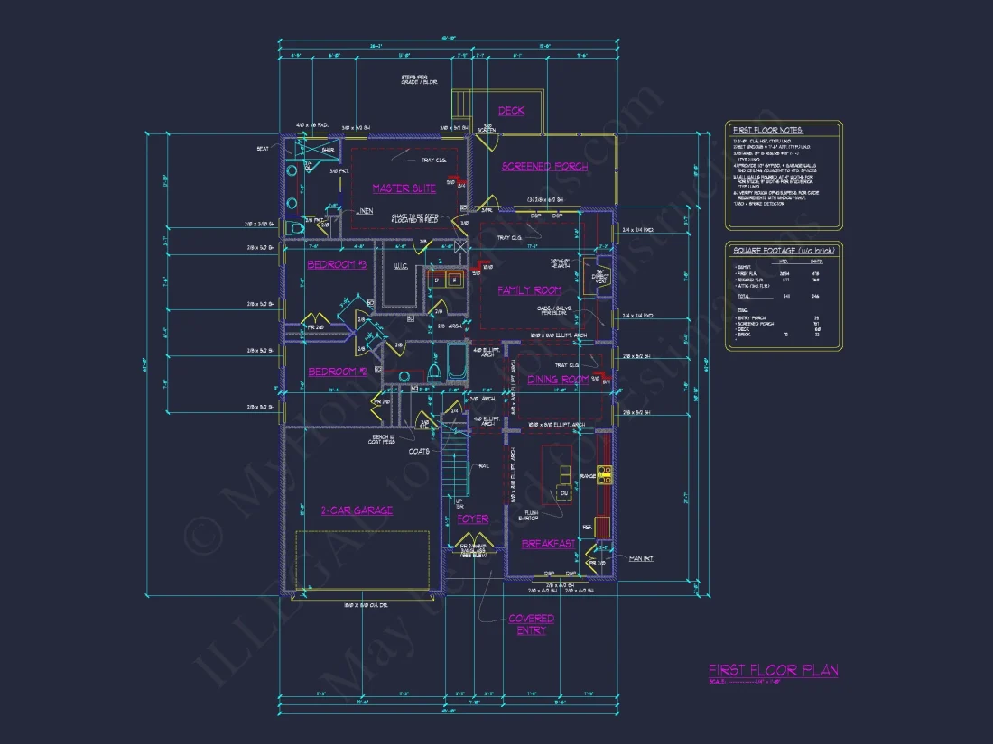 Elegant house Floor Plan Featuring 5 Beds with CAD Designs