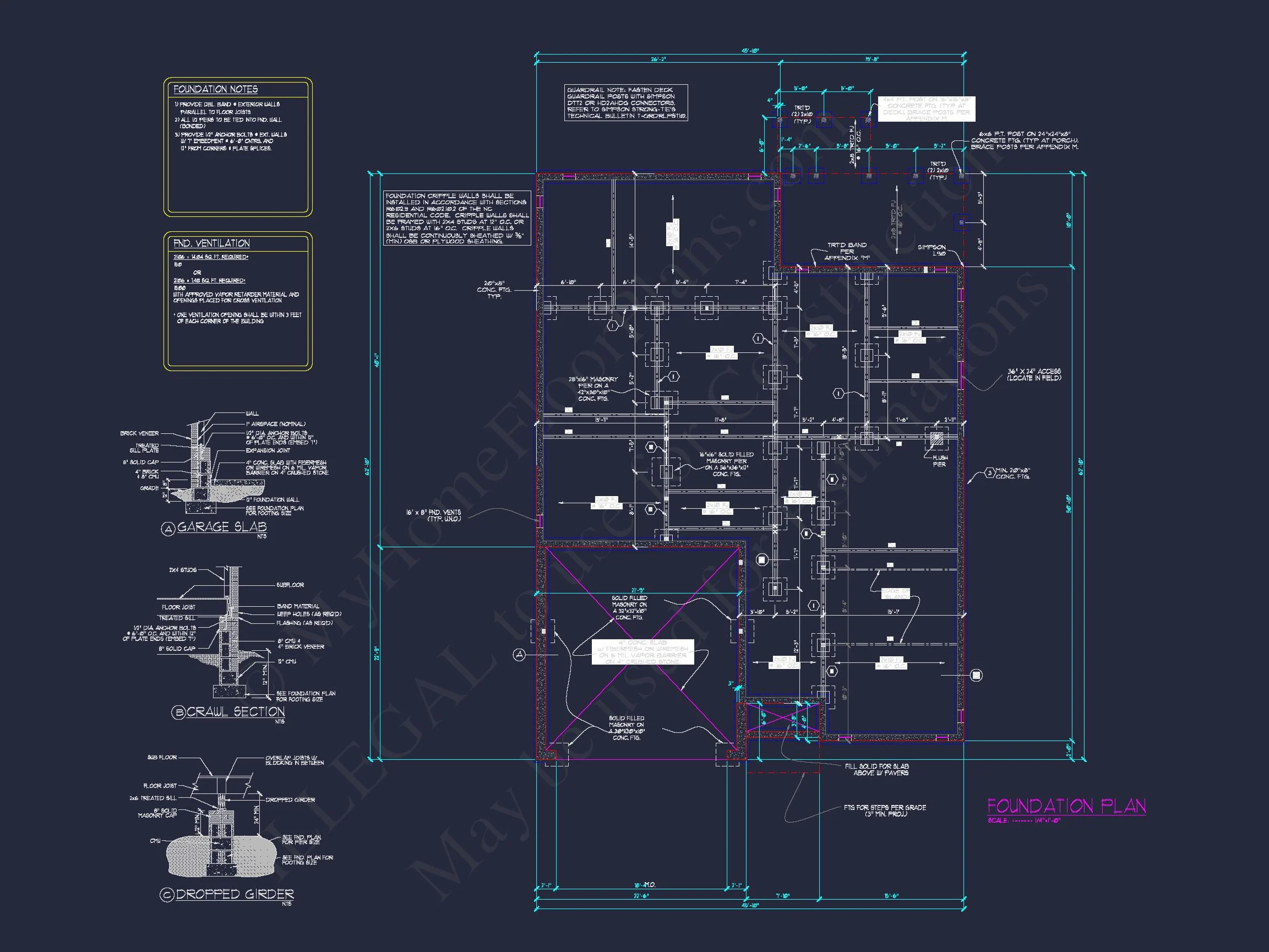 Elegant house Floor Plan Featuring 5 Beds with CAD Designs
