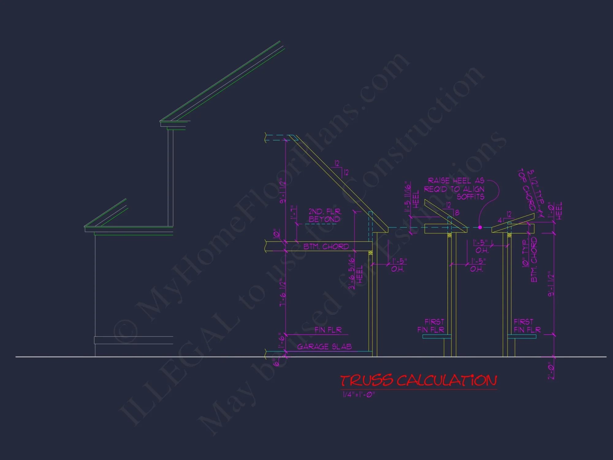 2-Story, 5-Bed Traditional house Floor Plan & Blueprint