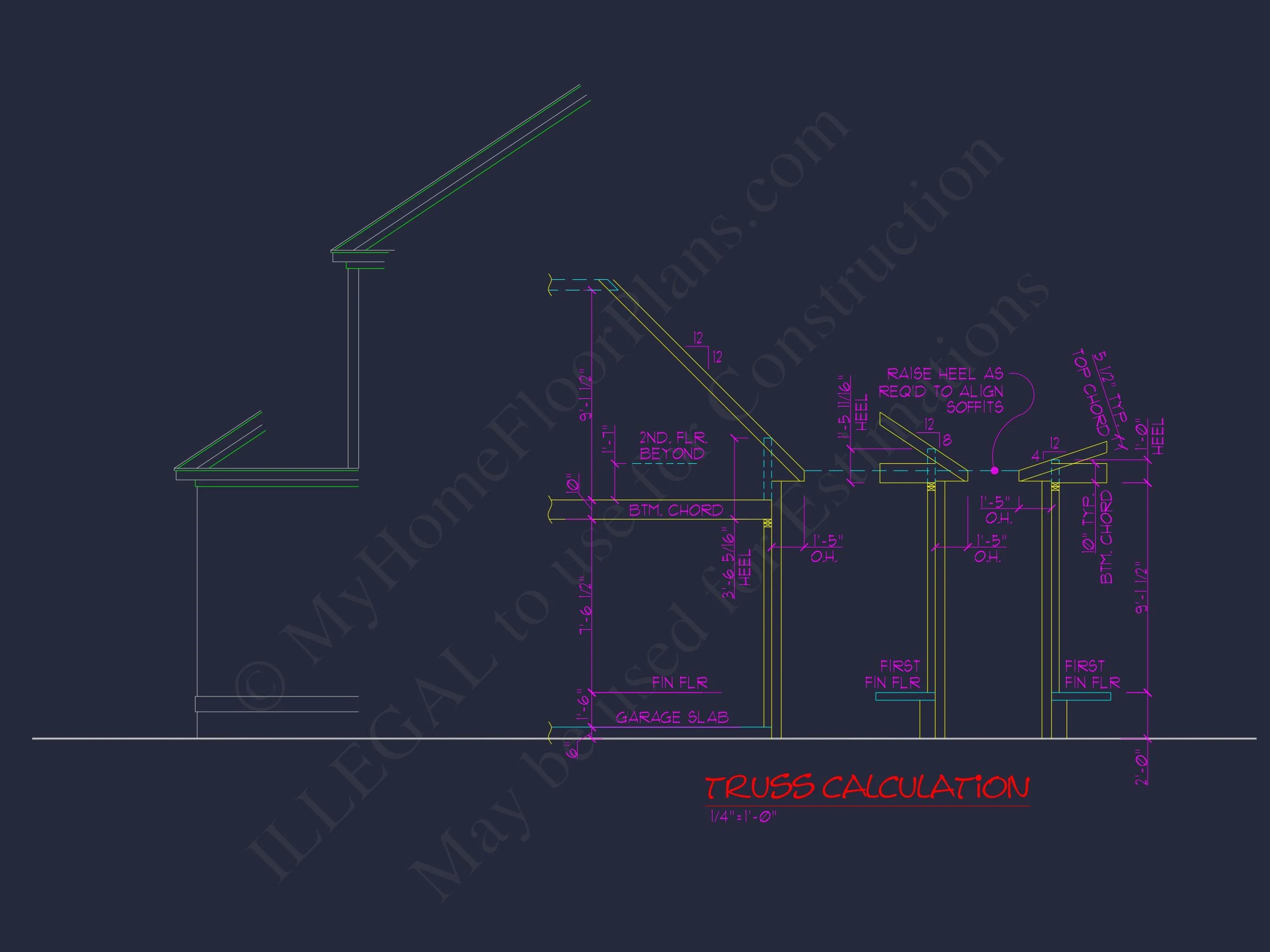 2-Story, 5-Bed Traditional house Floor Plan & Blueprint