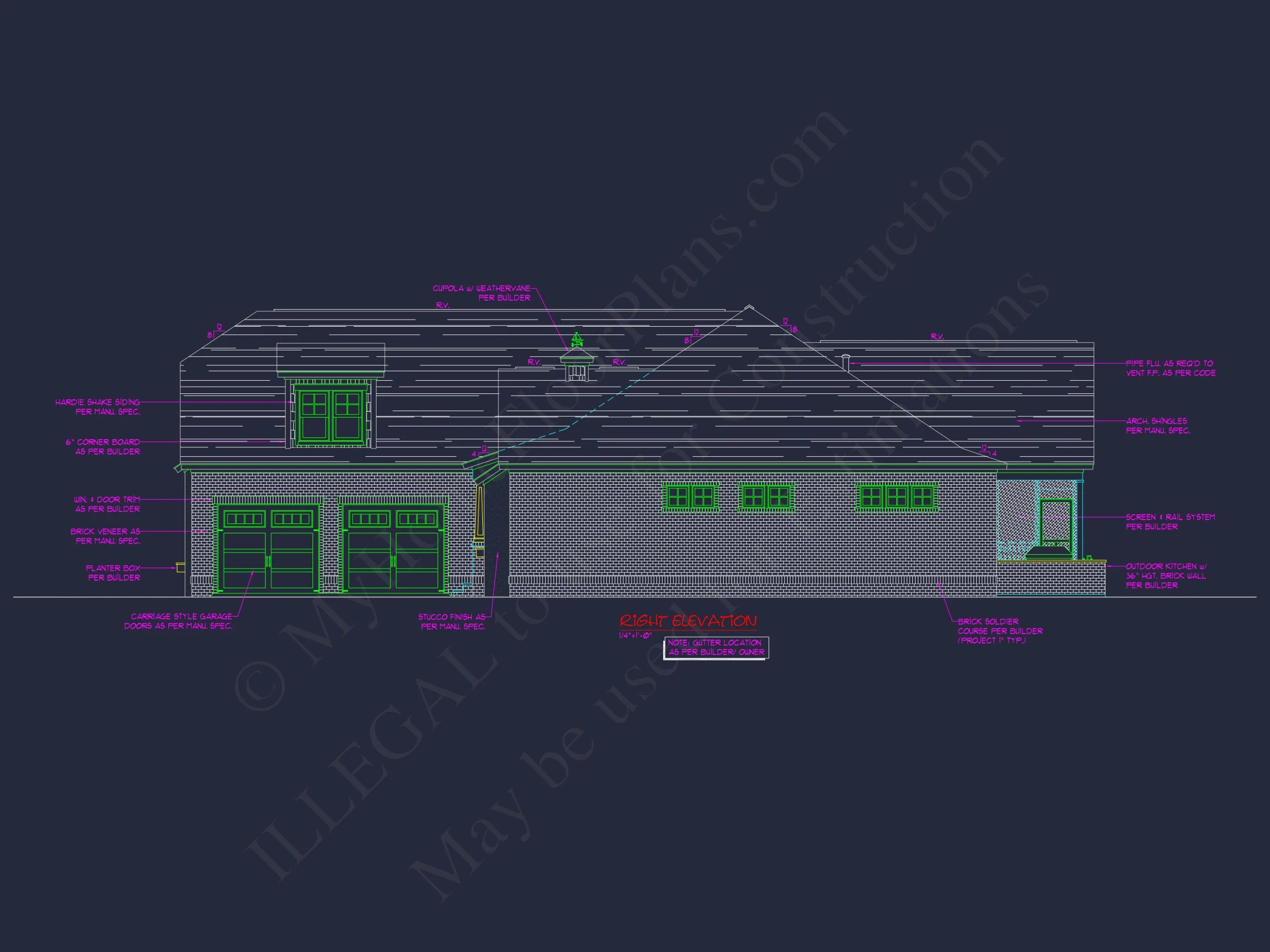 2-Story, 5-Bed Traditional house Floor Plan & Blueprint