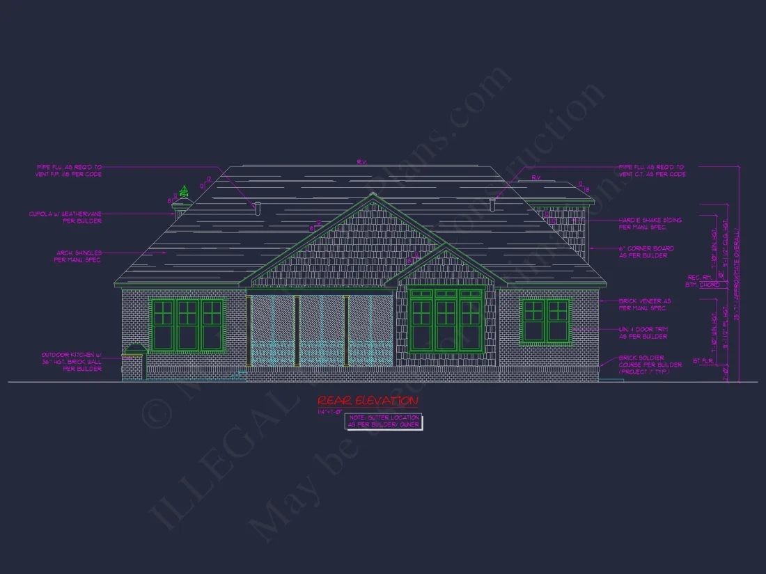 2-Story, 5-Bed Traditional house Floor Plan & Blueprint