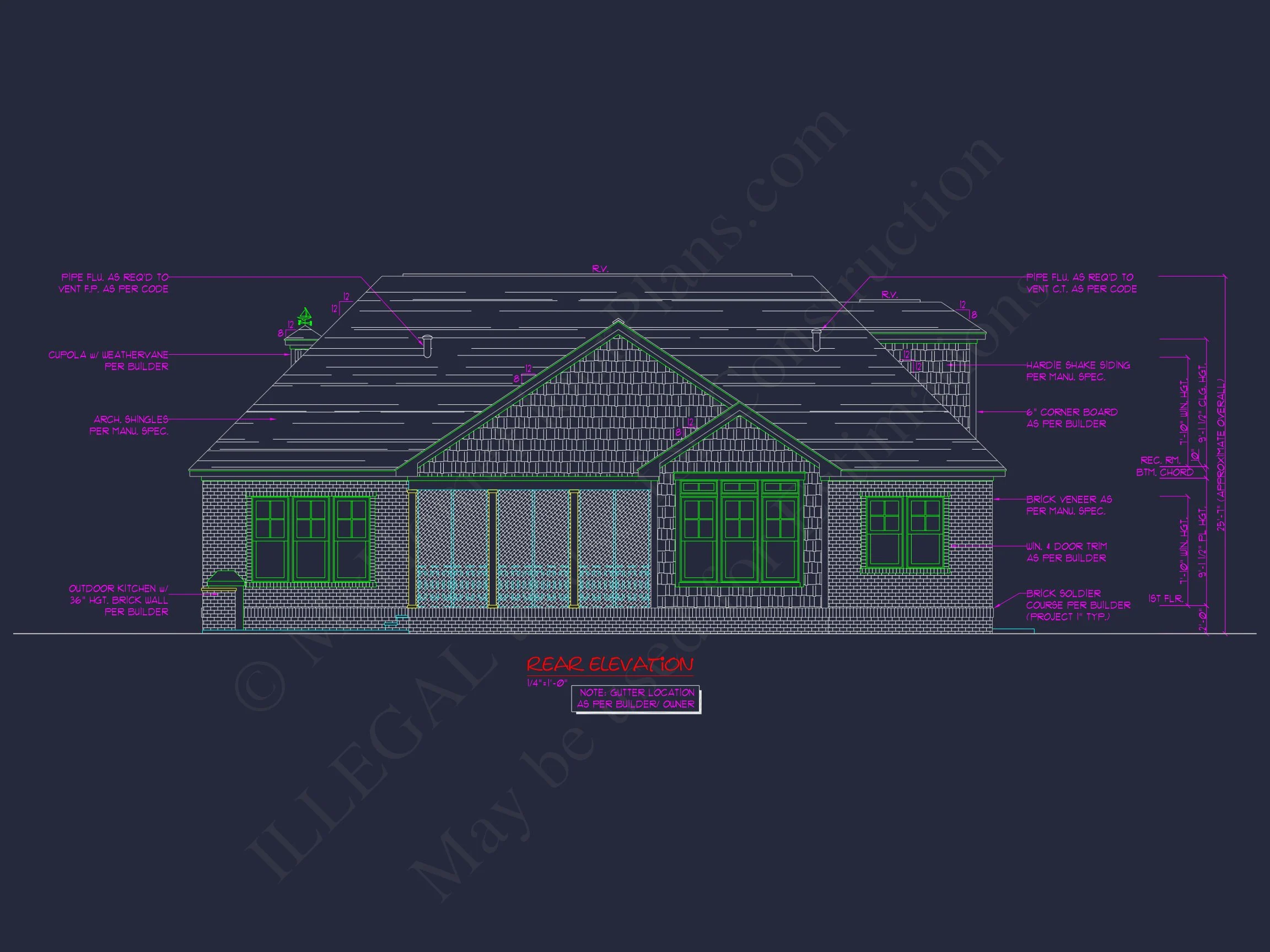 2-Story, 5-Bed Traditional house Floor Plan & Blueprint