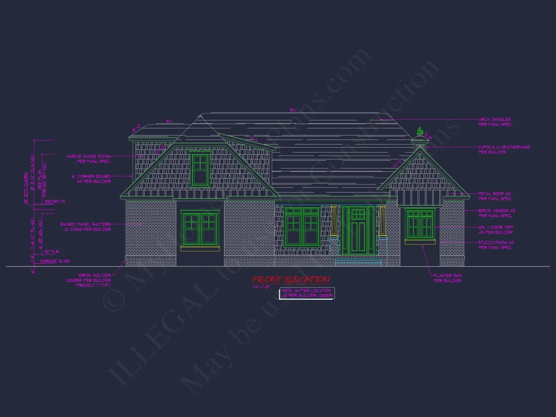 2-Story, 5-Bed Traditional house Floor Plan & Blueprint