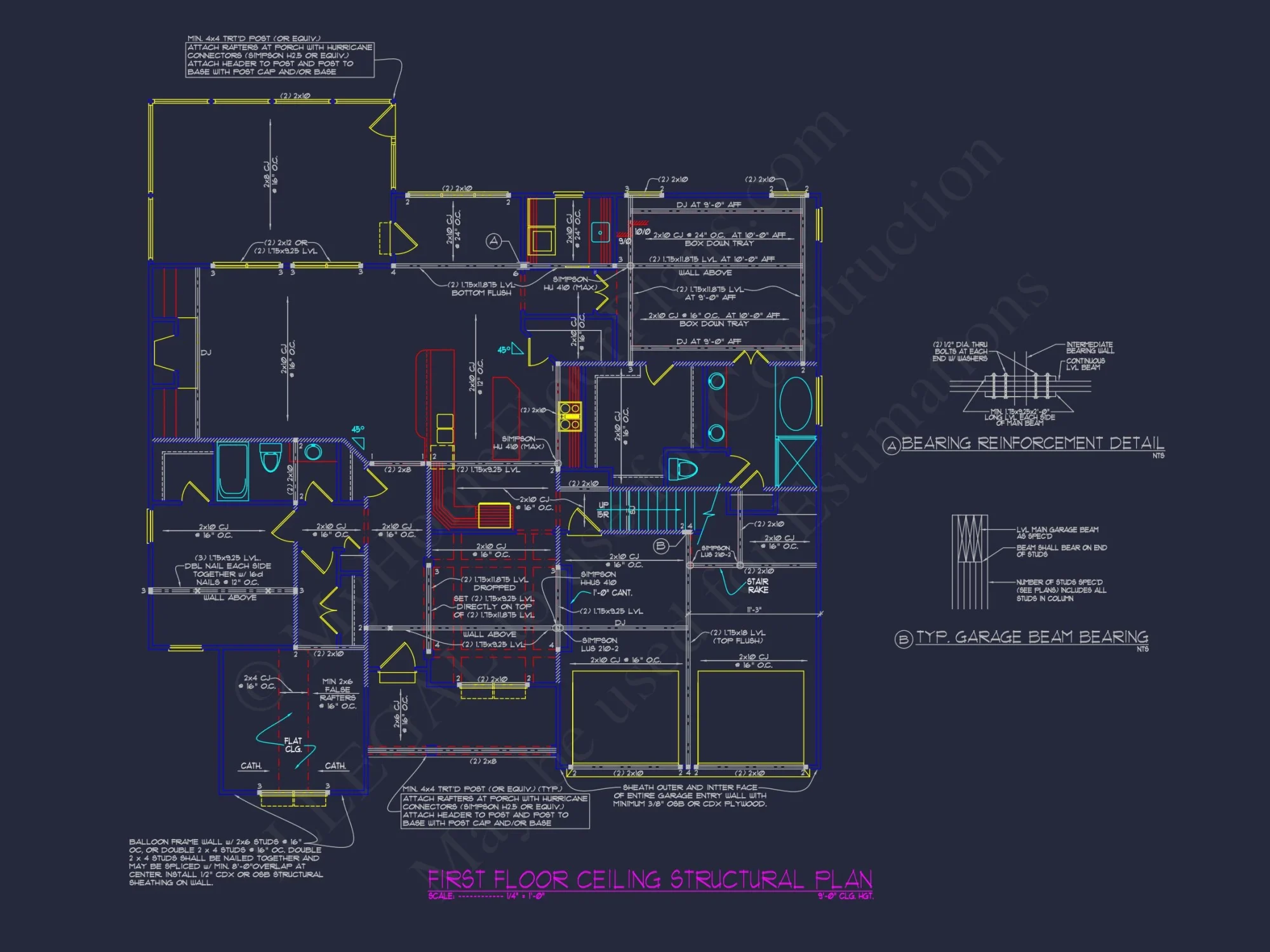 Classic Suburban house Floor Plan – CAD Architecture Designs