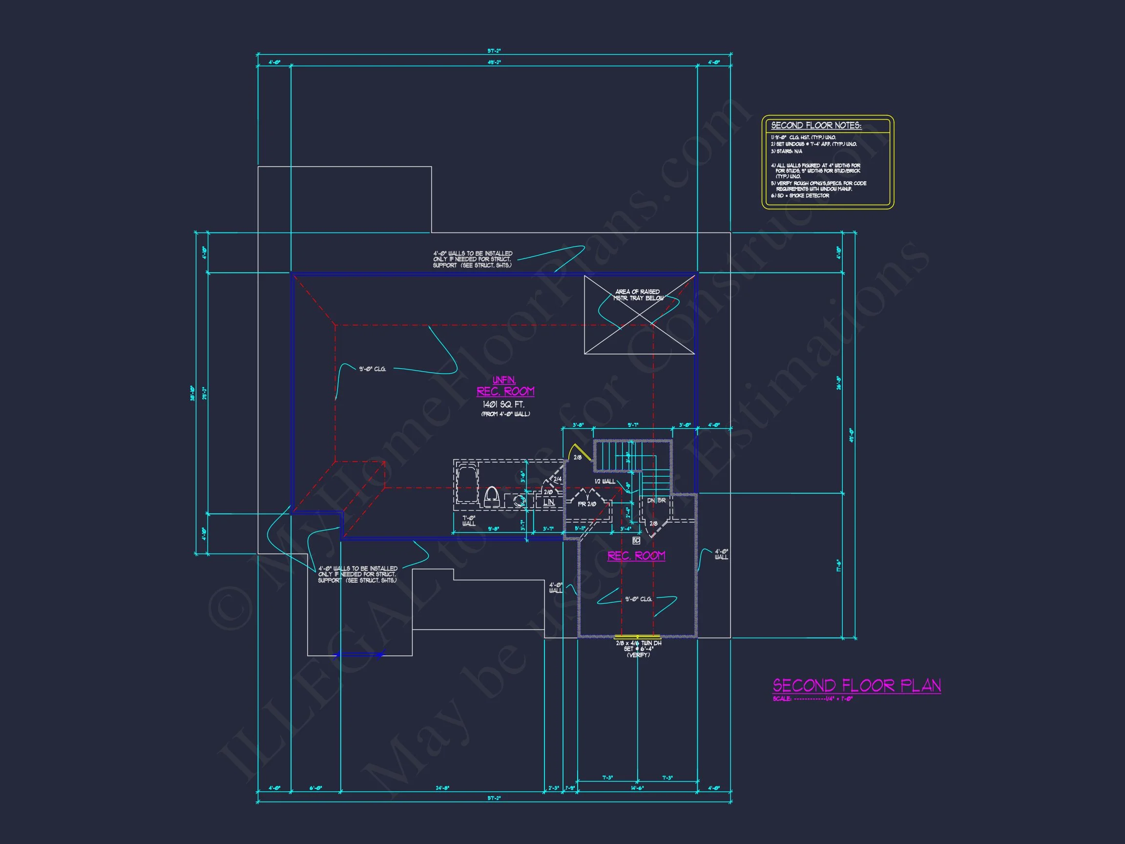 11-1845 HOUSE PLAN - Craftsman Home Plan - 3-Bed, 2-Bath, 1,950 SF 27 Classic Suburban house Floor Plan – CAD Architecture Designs