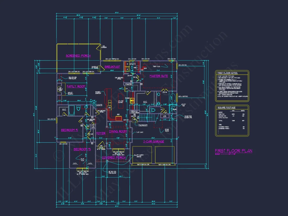 Classic Suburban house Floor Plan – CAD Architecture Designs