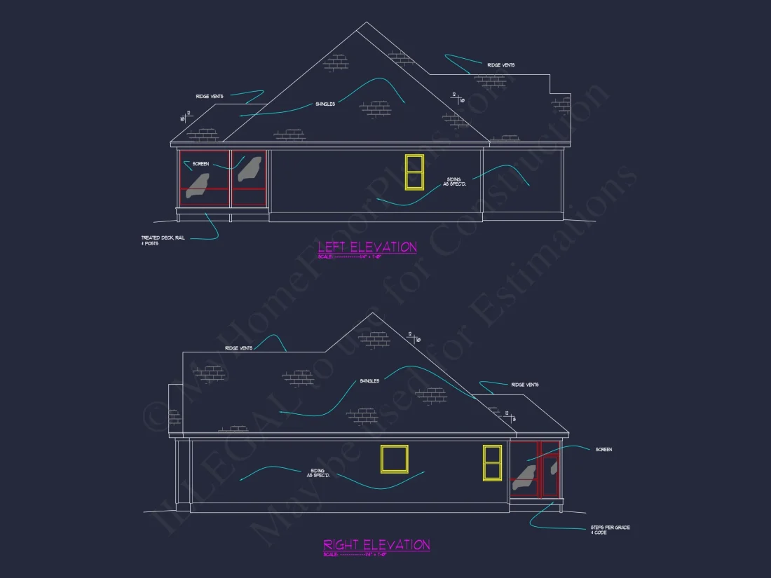 Classic Suburban house Floor Plan – CAD Architecture Designs