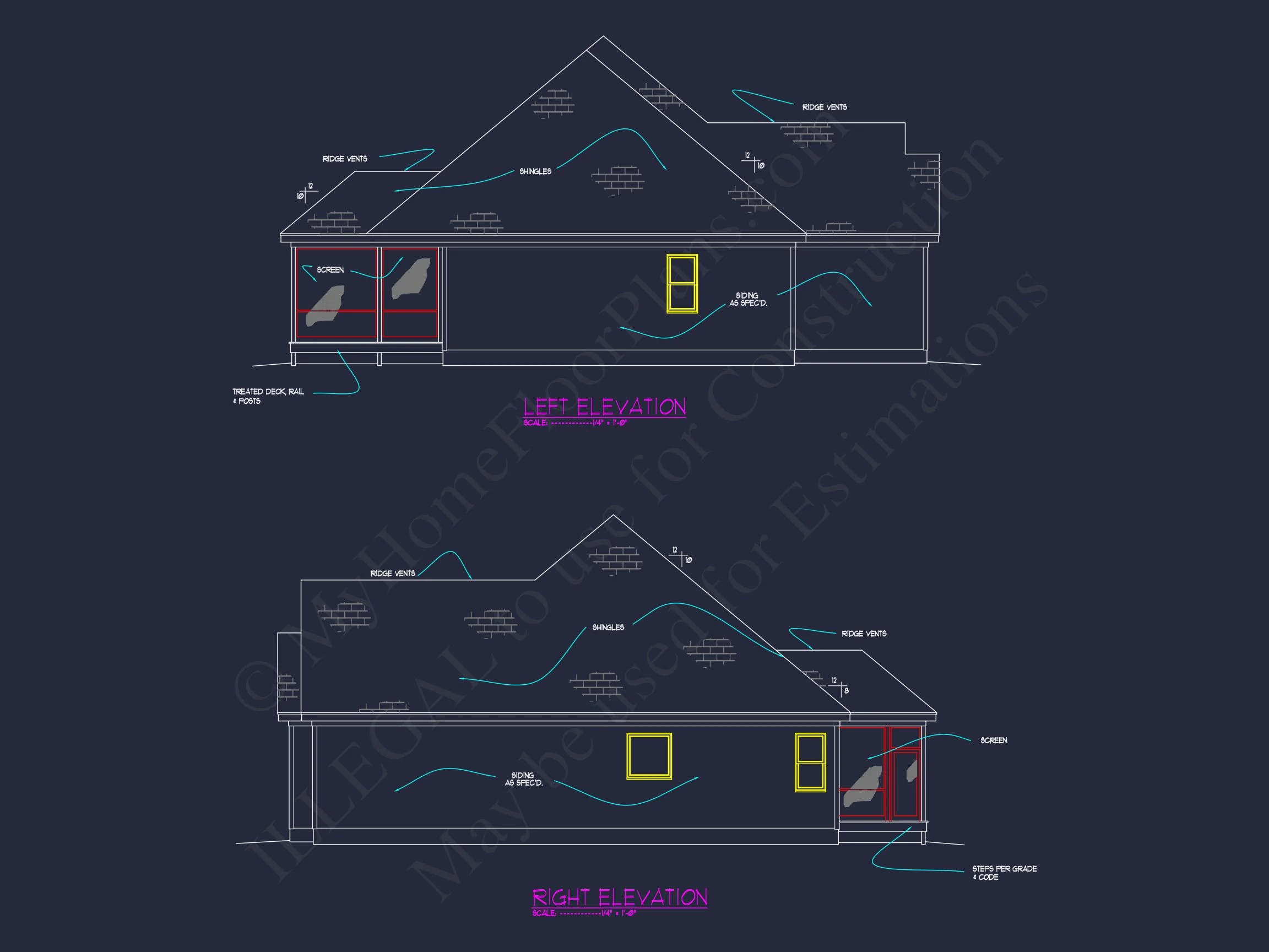 11-1845 HOUSE PLAN - Craftsman Home Plan - 3-Bed, 2-Bath, 1,950 SF 24 Classic Suburban house Floor Plan – CAD Architecture Designs