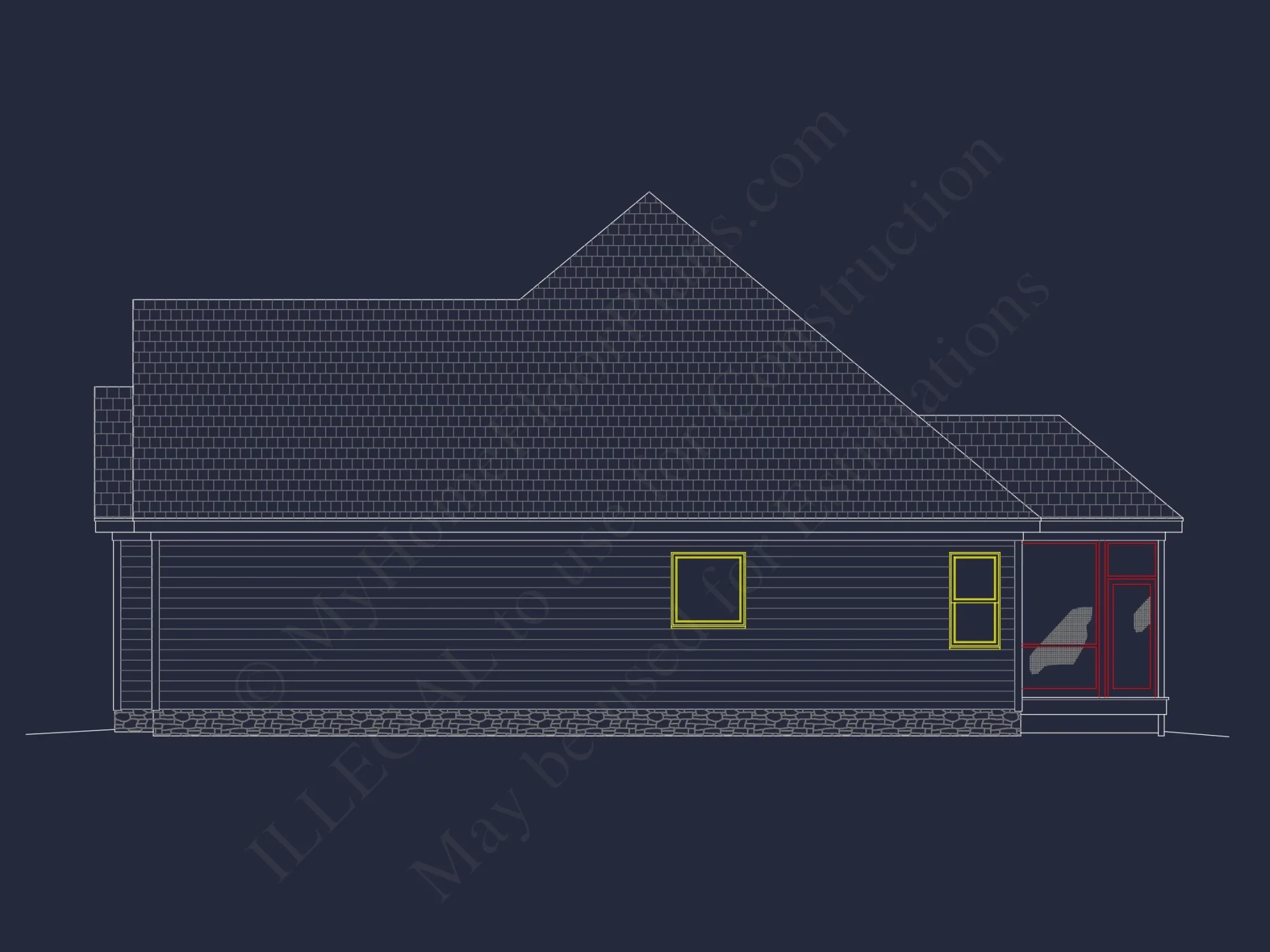 Classic Suburban house Floor Plan – CAD Architecture Designs