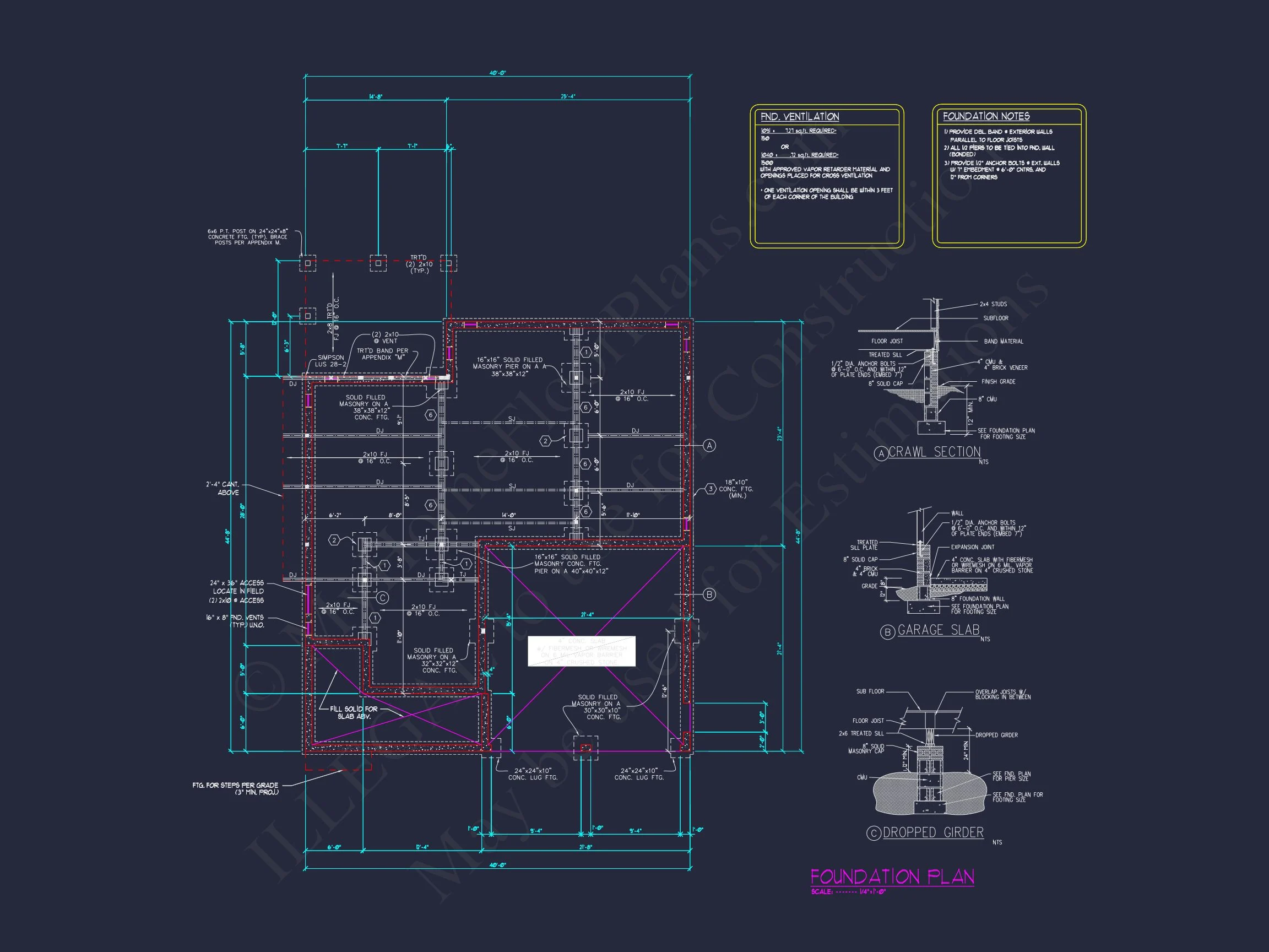 3-Story house Design with CAD Blueprint & Open Floor Plan