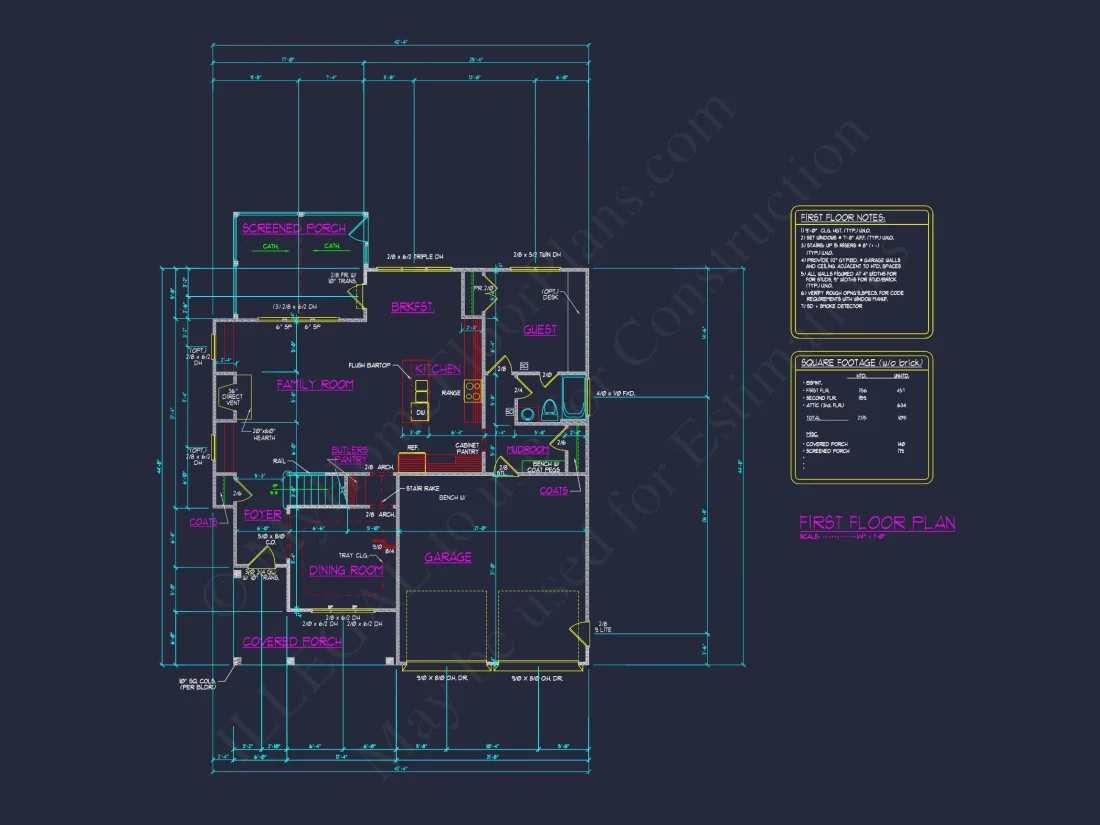 3-Story house Design with CAD Blueprint & Open Floor Plan