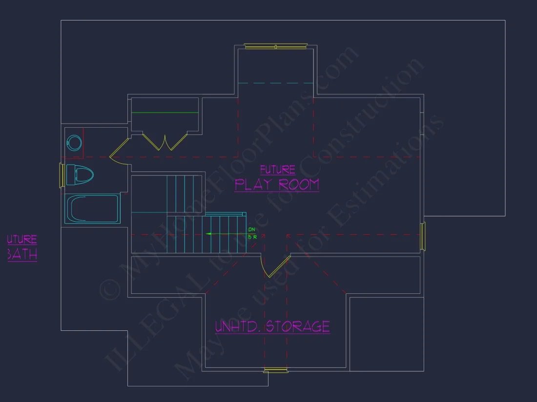 3-Story house Design with CAD Blueprint & Open Floor Plan
