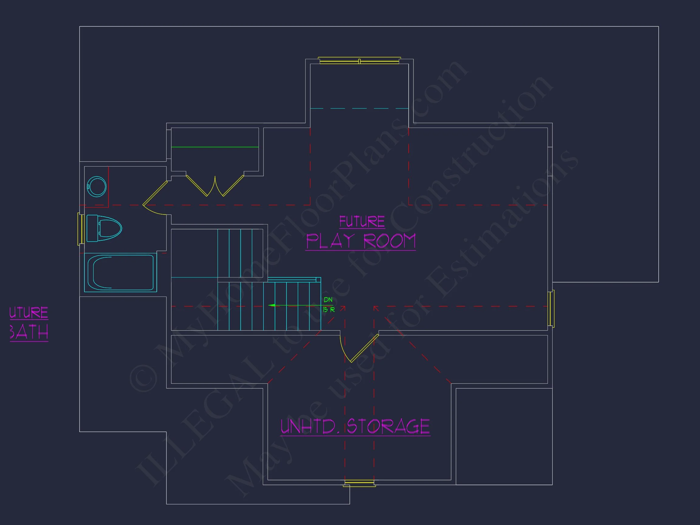 3-Story house Design with CAD Blueprint & Open Floor Plan