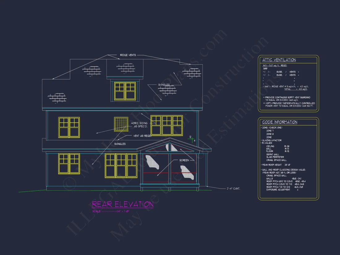 3-Story house Design with CAD Blueprint & Open Floor Plan