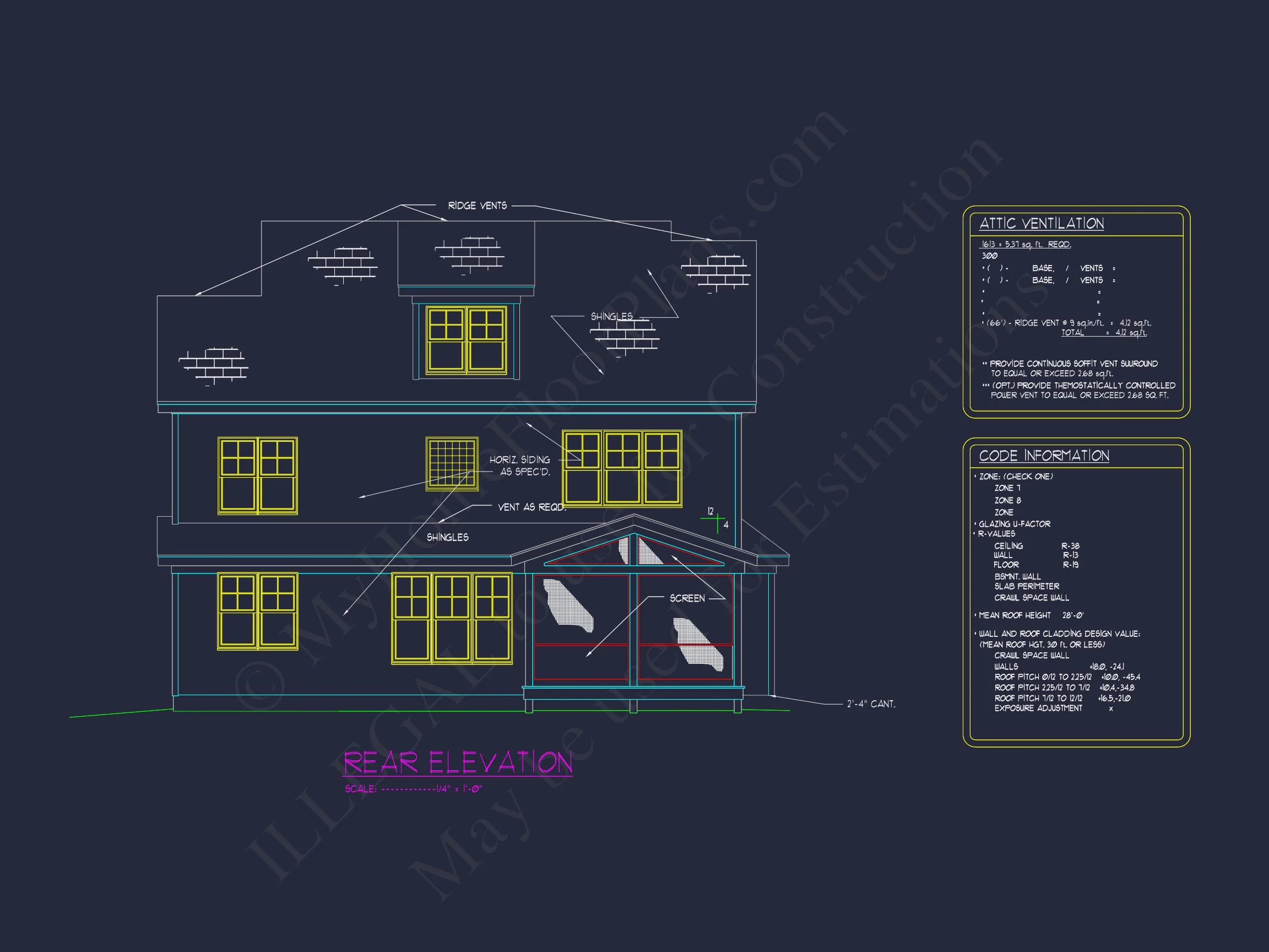3-Story house Design with CAD Blueprint & Open Floor Plan