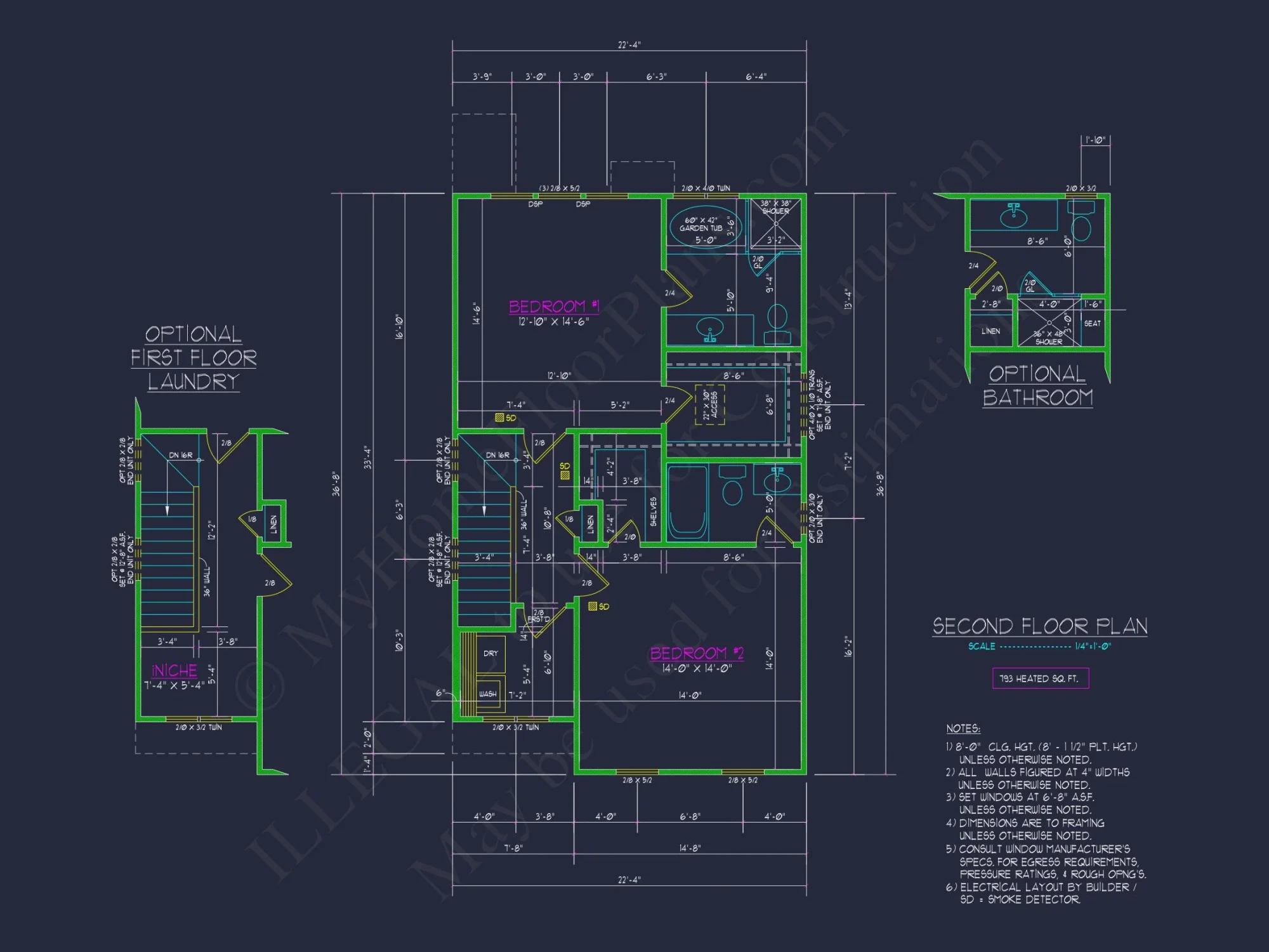 Craftsman house Plan with 2-Story Design and CAD Blueprint