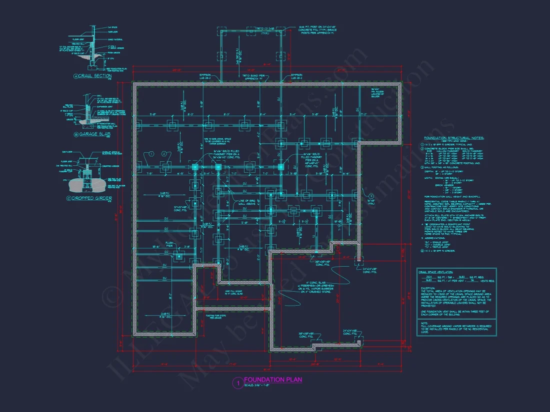 Spacious house Floor Plan with CAD Designs & Detailed Blueprint