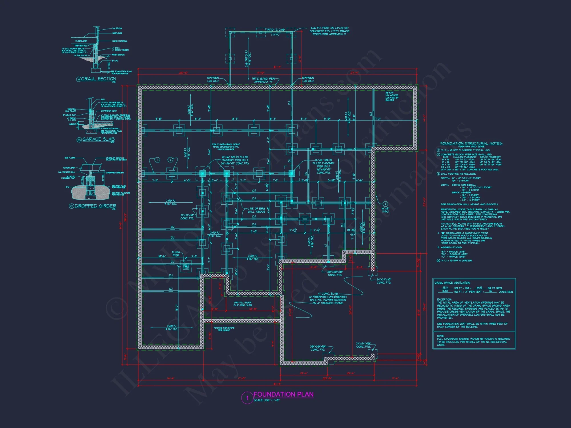 Spacious house Floor Plan with CAD Designs & Detailed Blueprint