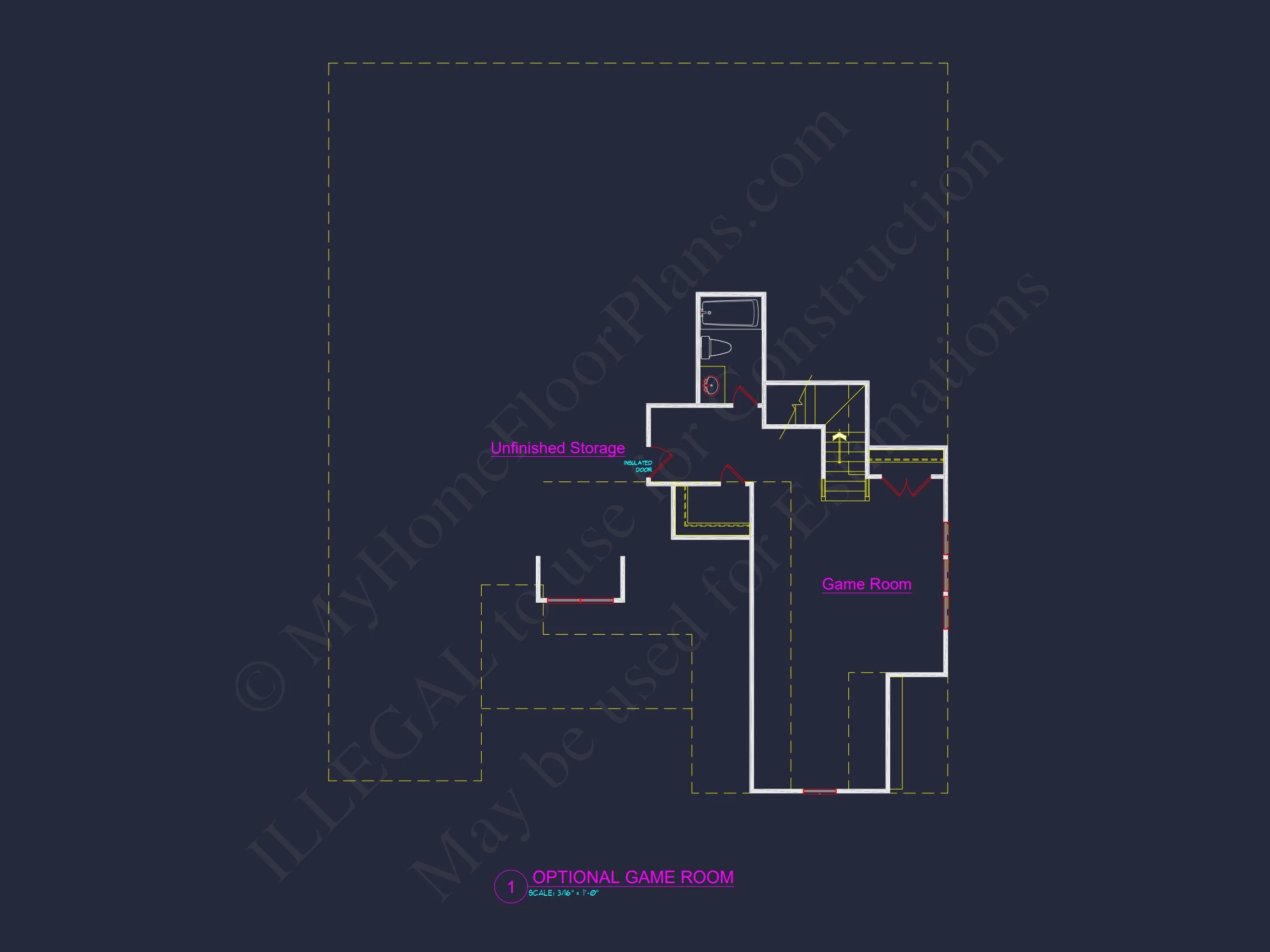 Spacious house Floor Plan with CAD Designs & Detailed Blueprint