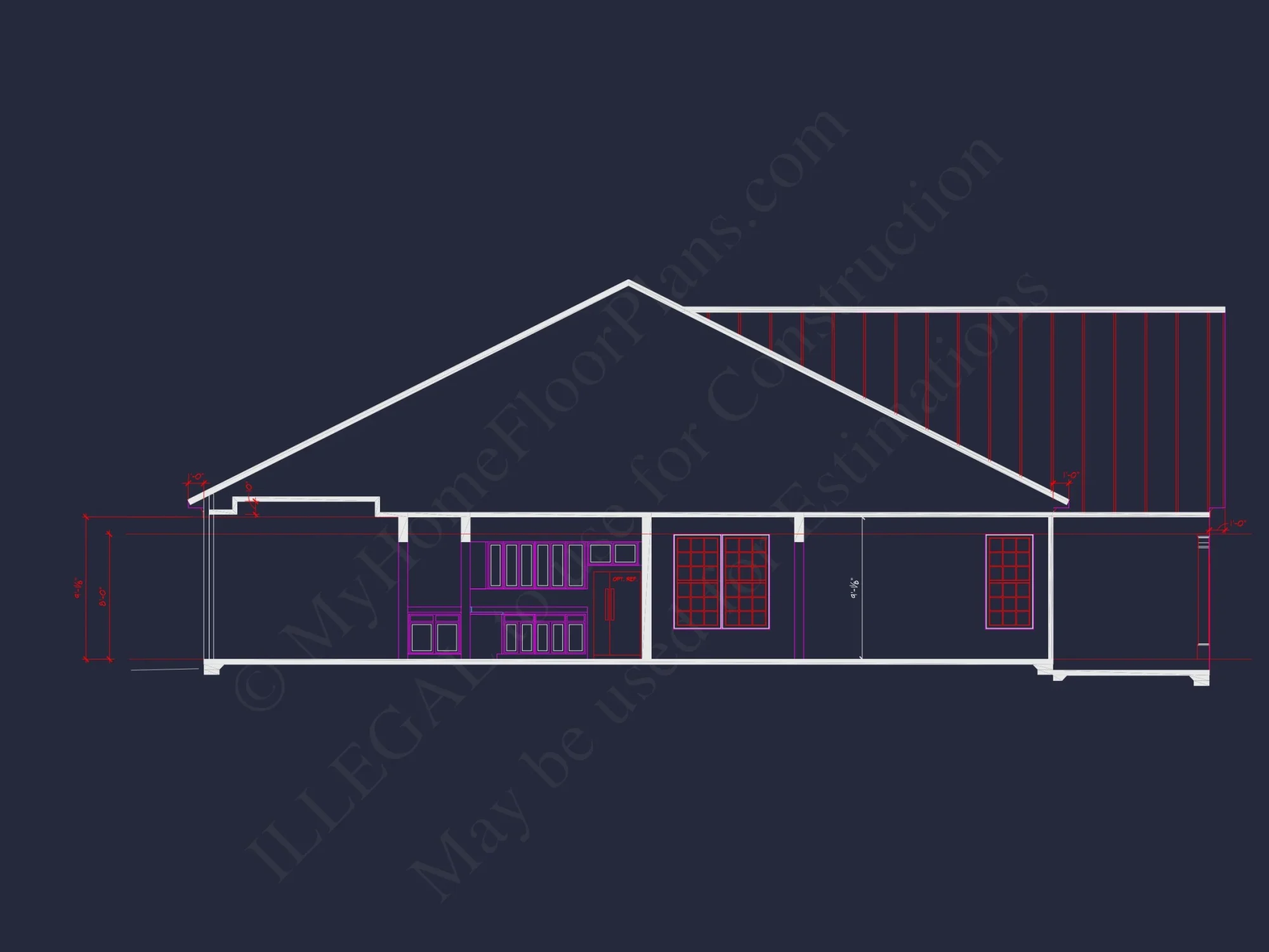 Spacious house Floor Plan with CAD Designs & Detailed Blueprint