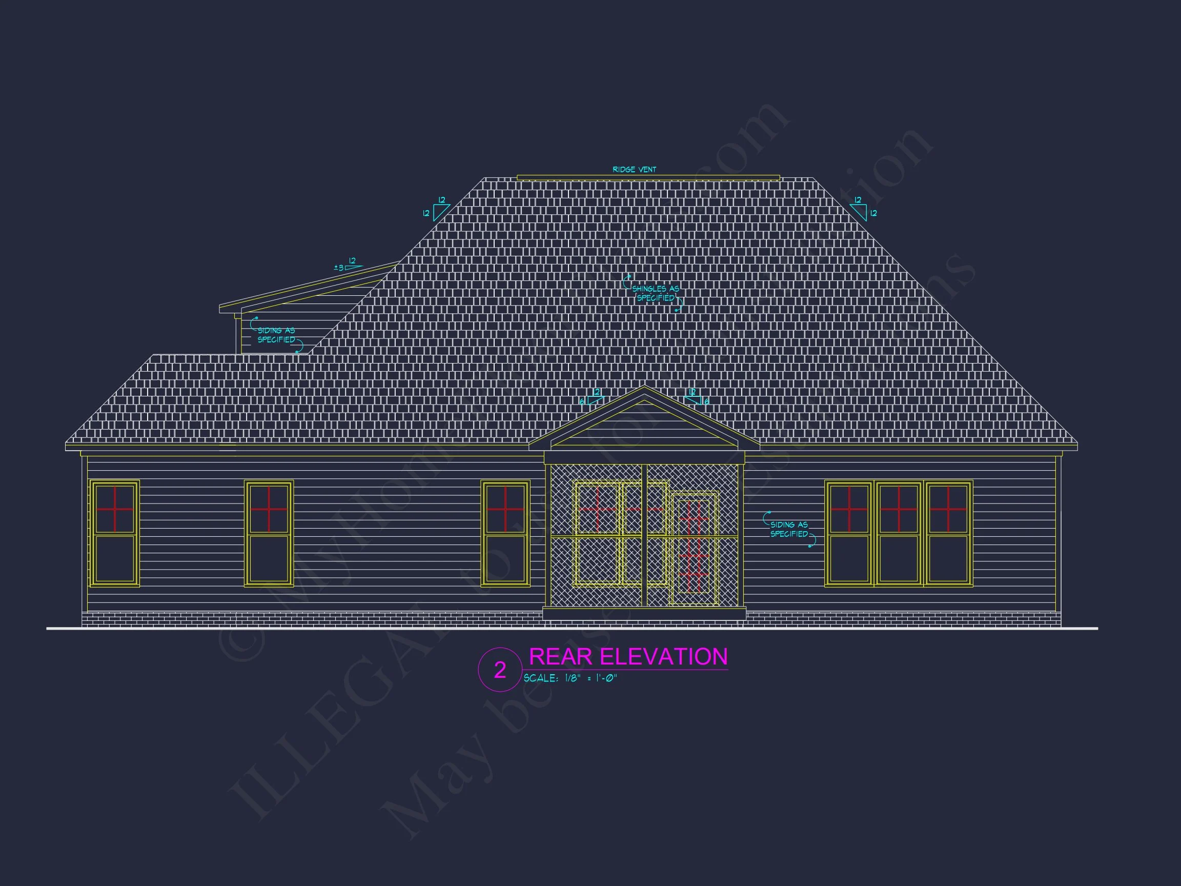 Spacious house Floor Plan with CAD Designs & Detailed Blueprint