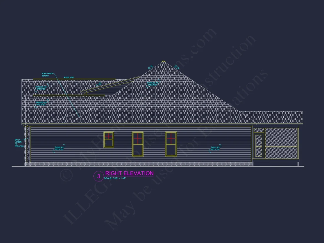 Spacious house Floor Plan with CAD Designs & Detailed Blueprint