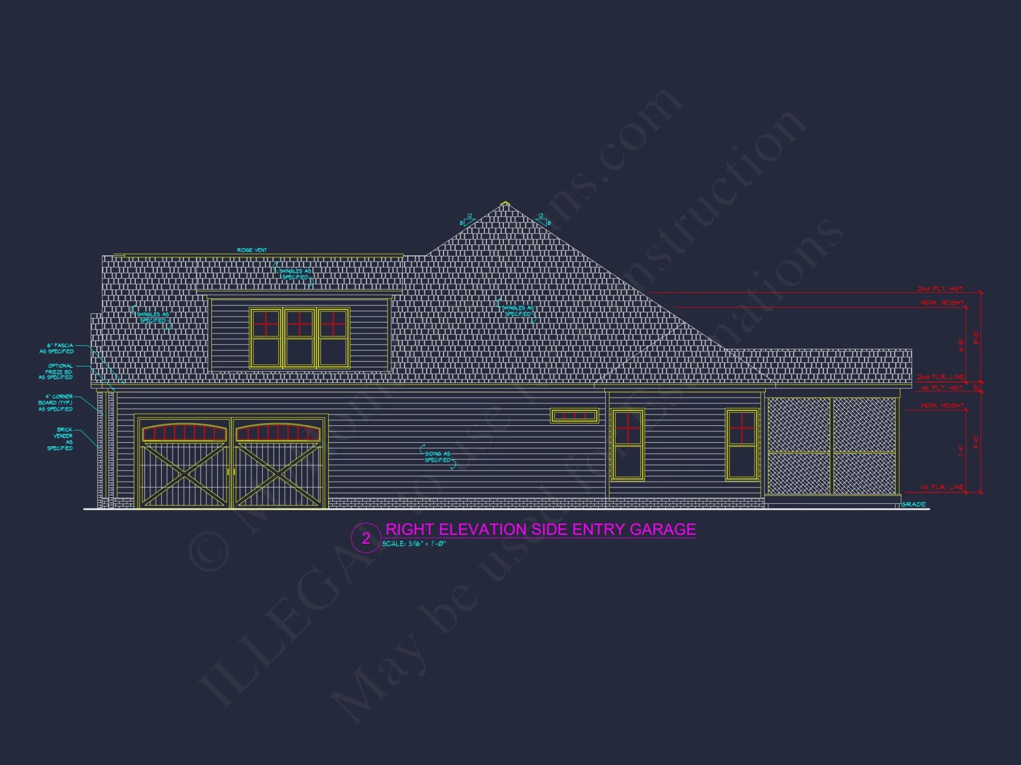 Spacious house Floor Plan with CAD Designs & Detailed Blueprint