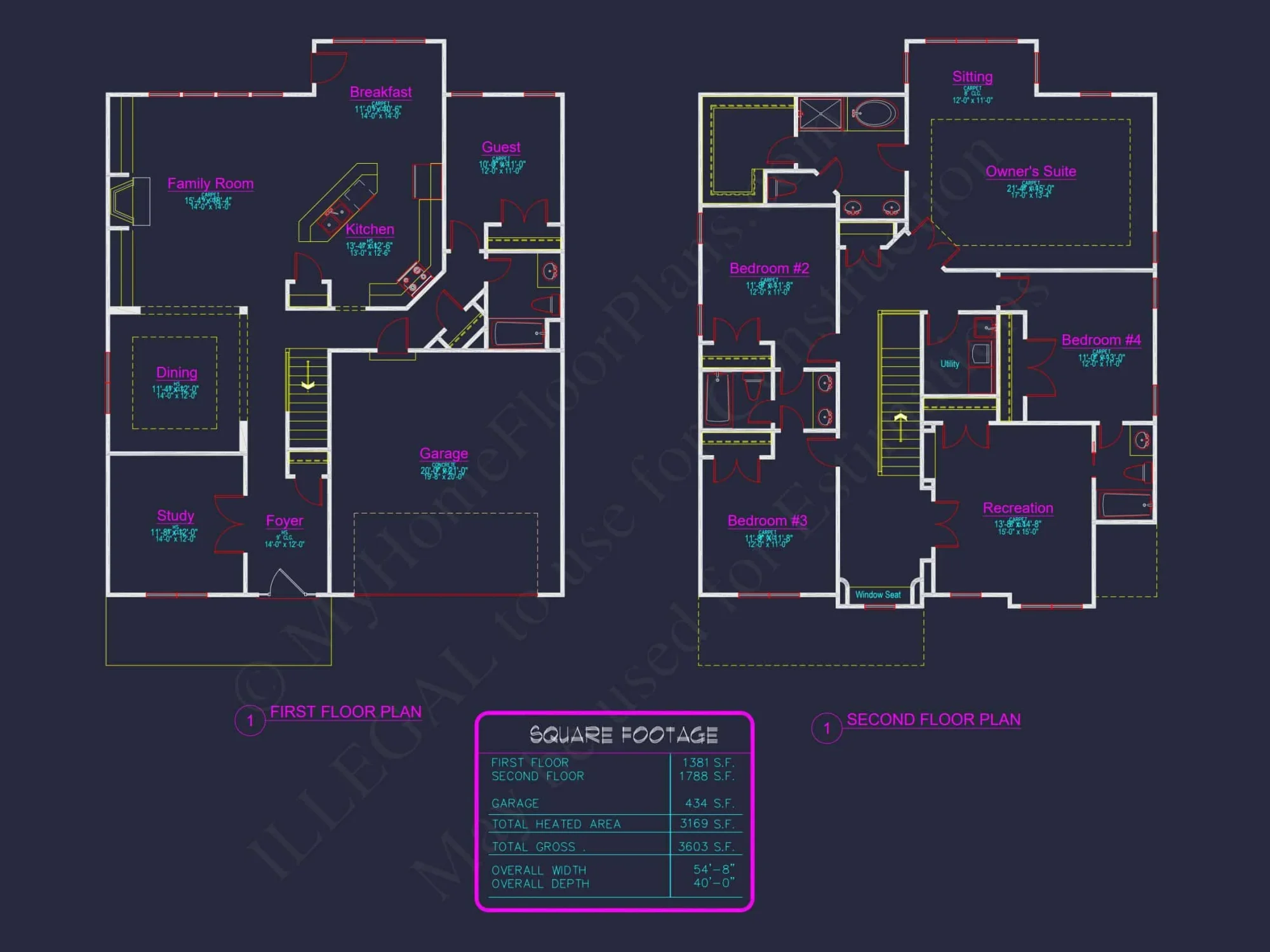 Stunning 2-Story house Plan with CAD Designs & Modern Features