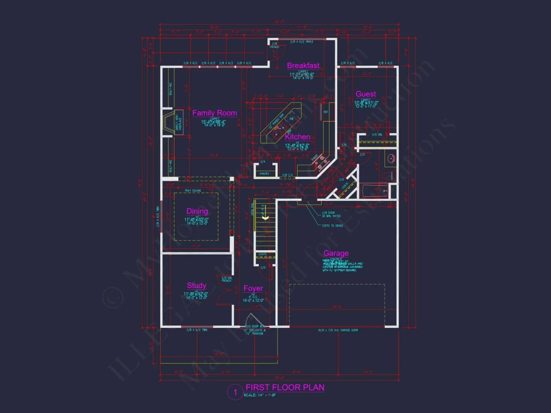 Stunning 2-Story house Plan with CAD Designs & Modern Features