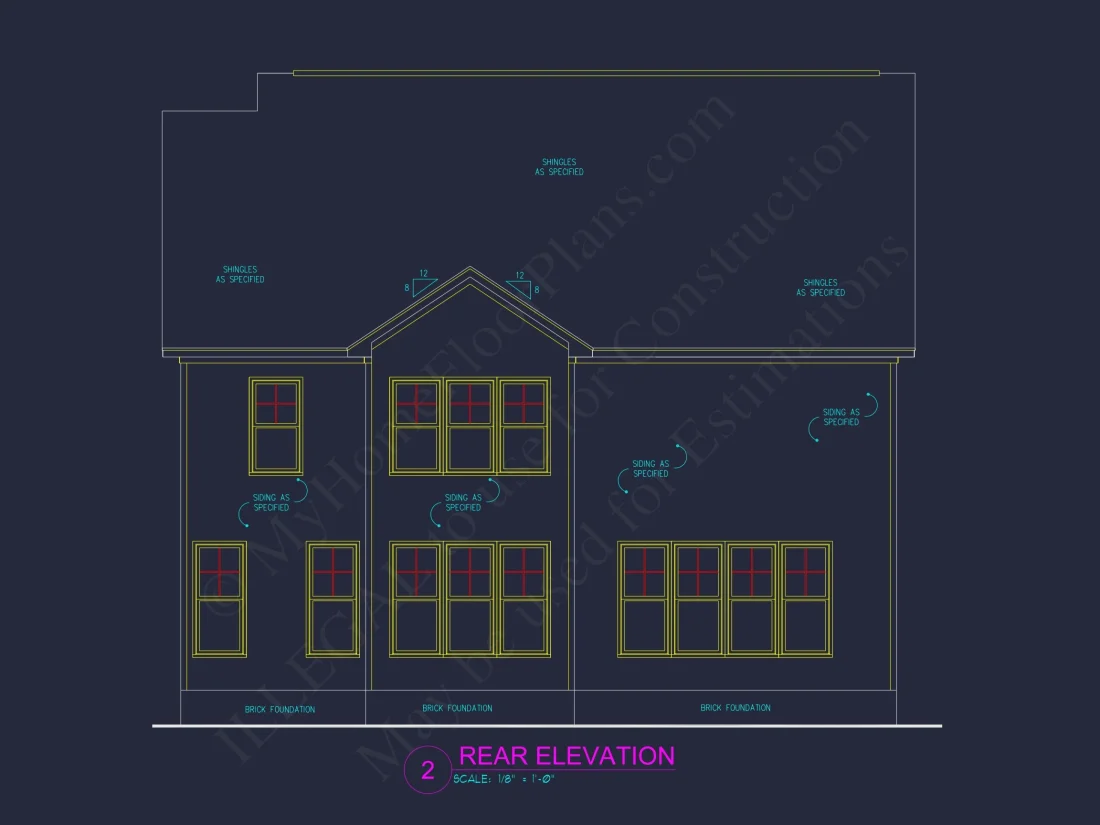 Stunning 2-Story house Plan with CAD Designs & Modern Features