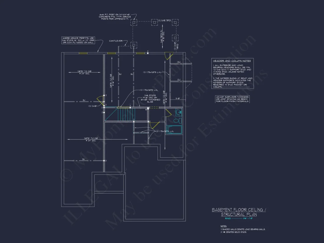 Craftsman house Plan with 2 Floors, 3 Beds & CAD Designs
