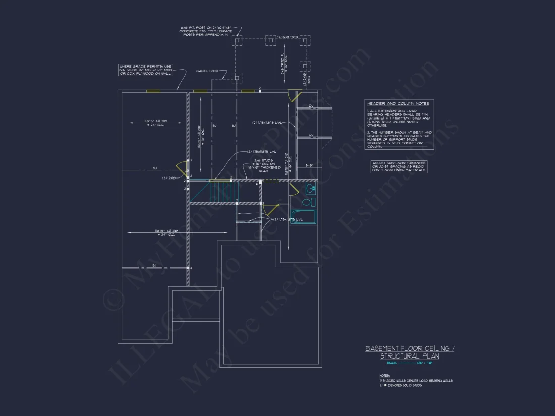 Craftsman house Plan with 2 Floors, 3 Beds & CAD Designs