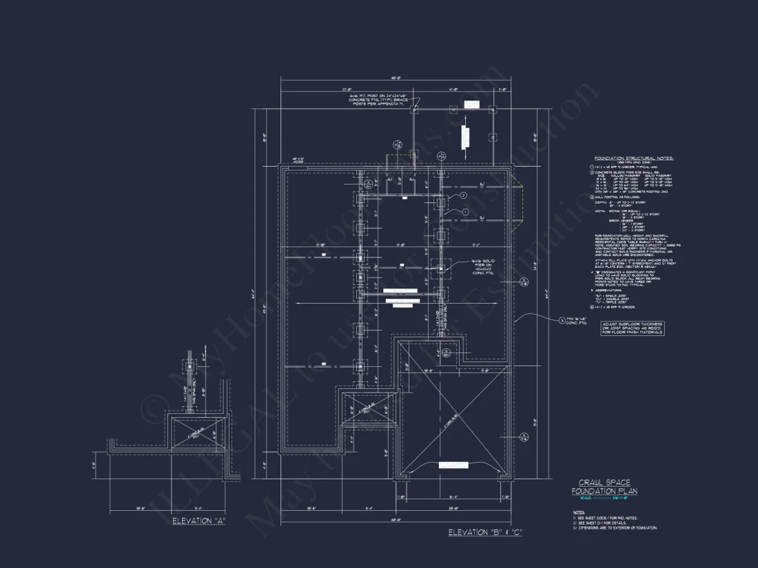 Craftsman house Plan with 2 Floors, 3 Beds & CAD Designs