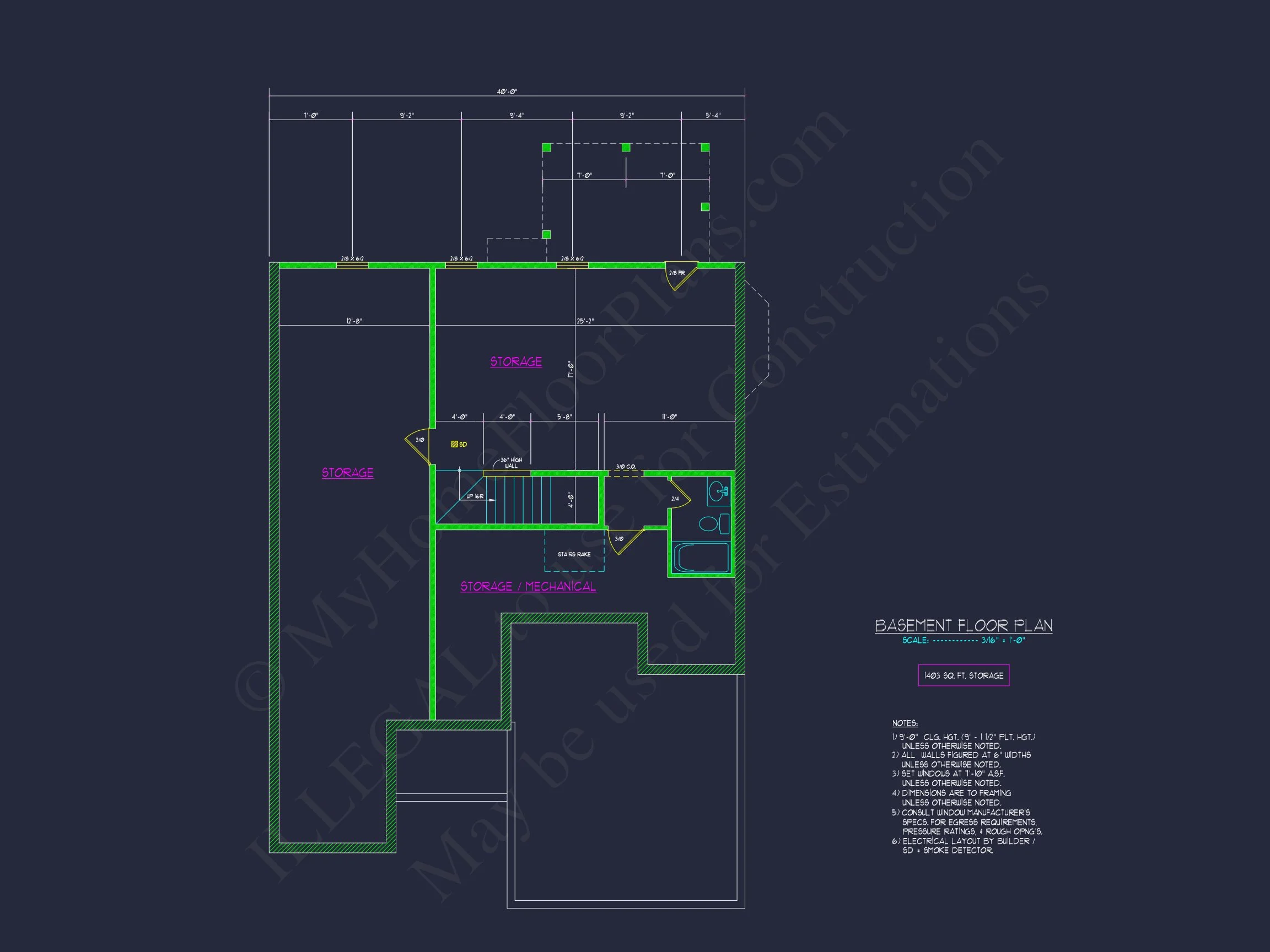 Craftsman house Plan with 2 Floors, 3 Beds & CAD Designs