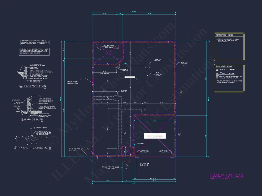 Traditional Craftsman house Floor Plan with CAD Designs