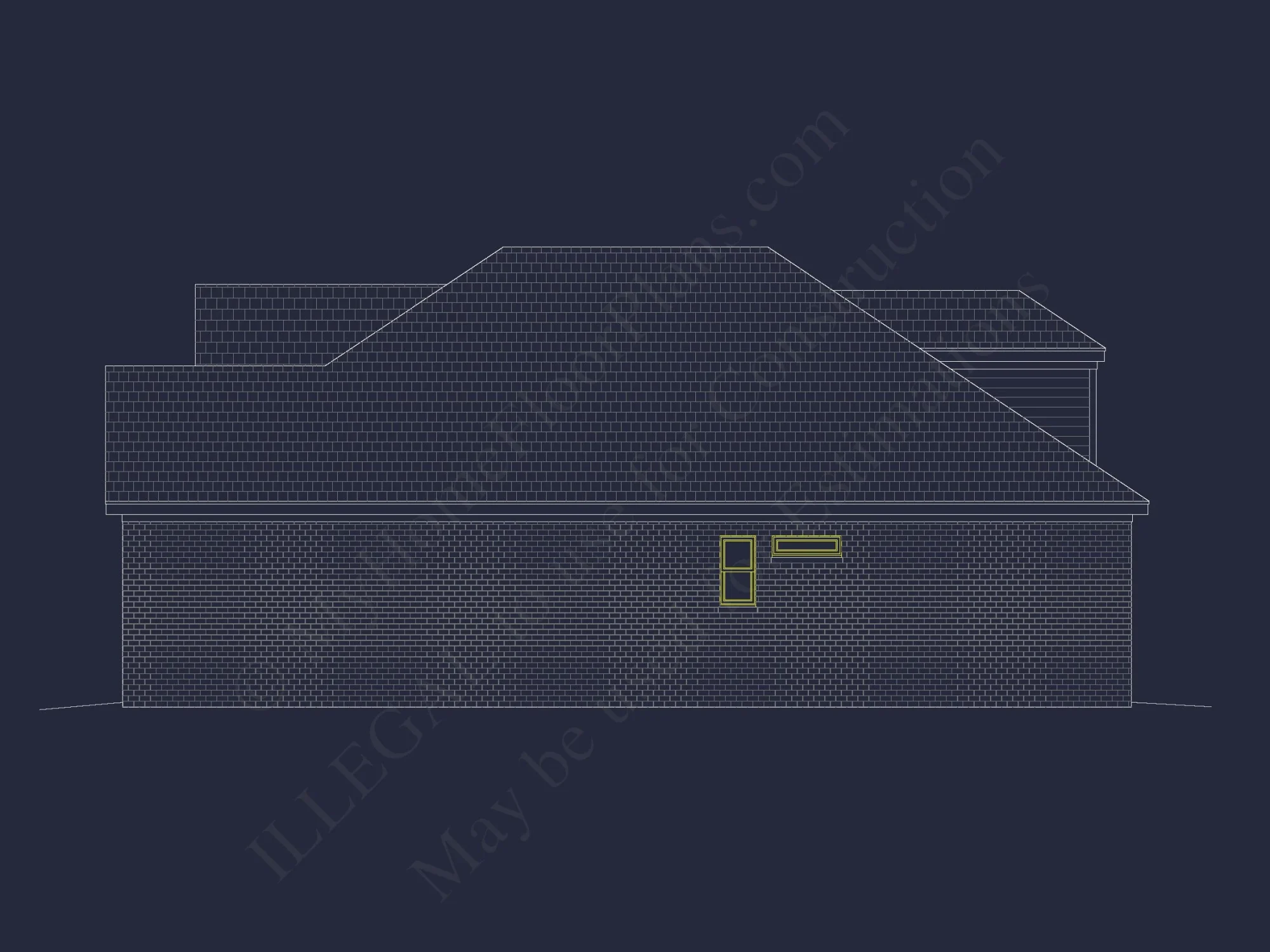 Traditional Craftsman house Floor Plan with CAD Designs