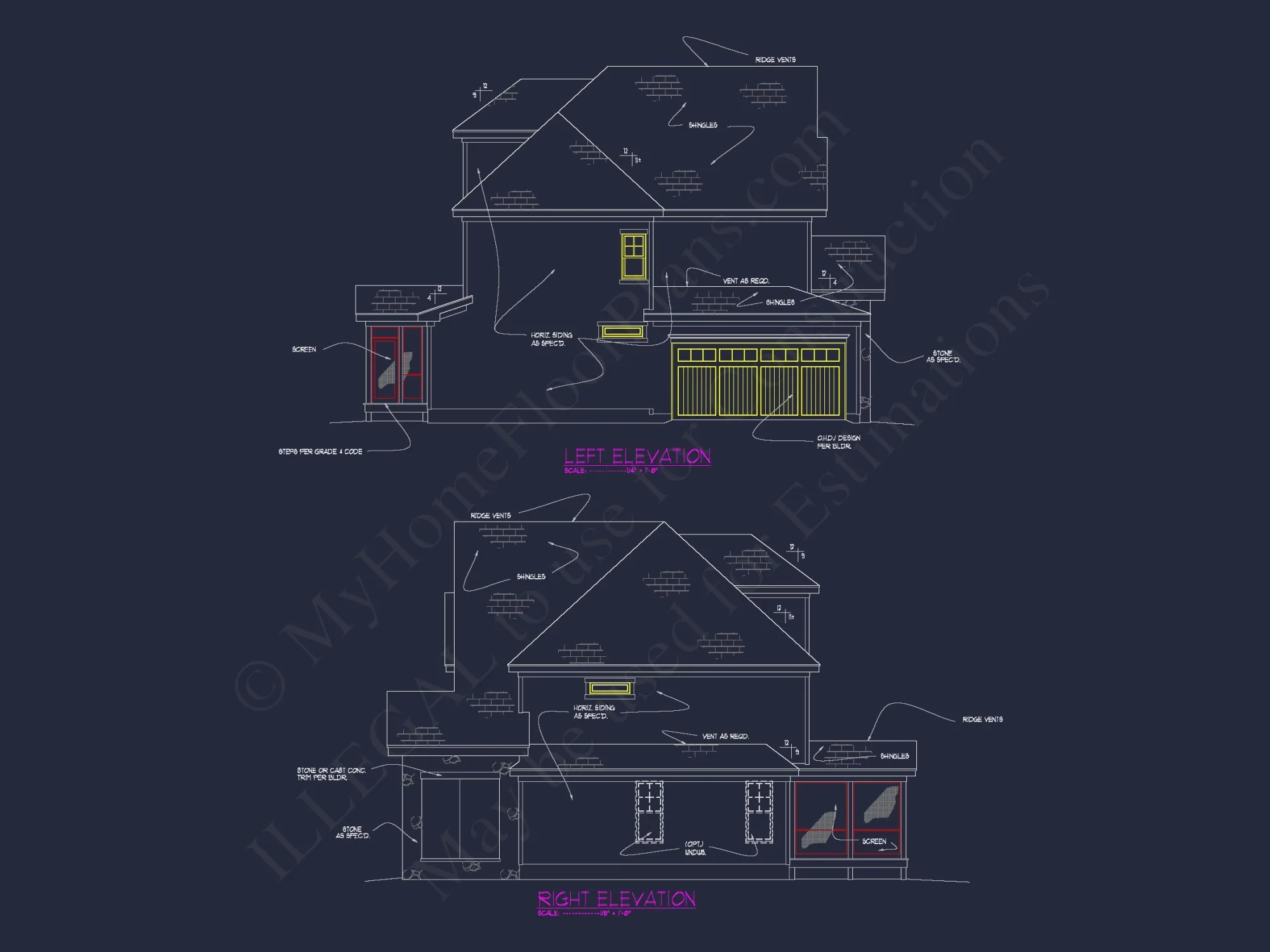 Modern Craftsman house Plan with Detailed Architecture Designs
