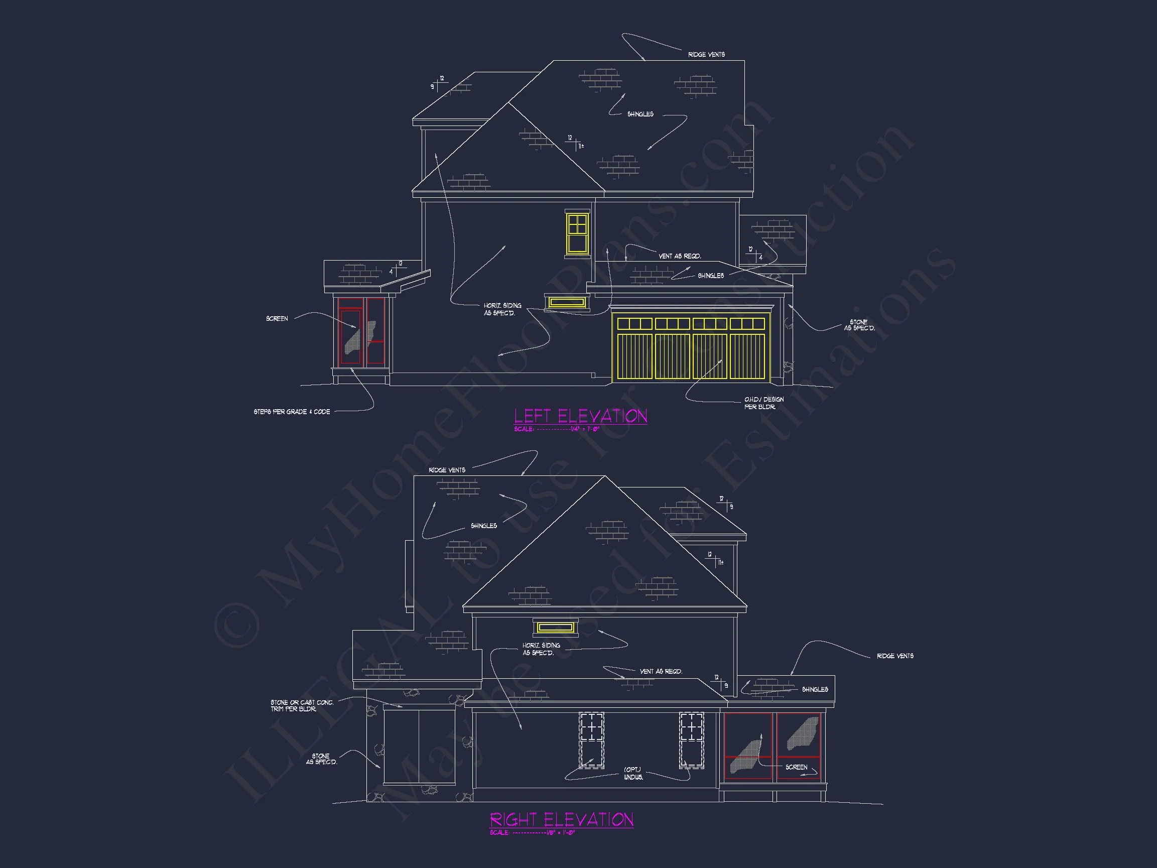 Modern Craftsman house Plan with Detailed Architecture Designs