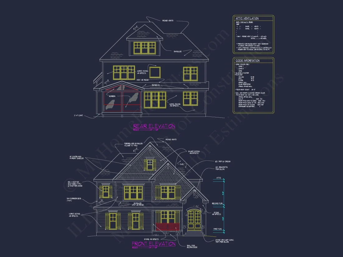 Modern Craftsman house Plan with Detailed Architecture Designs