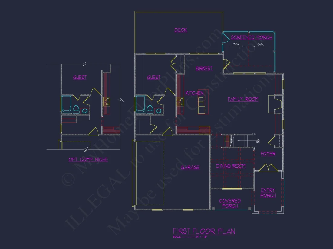 Modern Craftsman house Plan with Detailed Architecture Designs