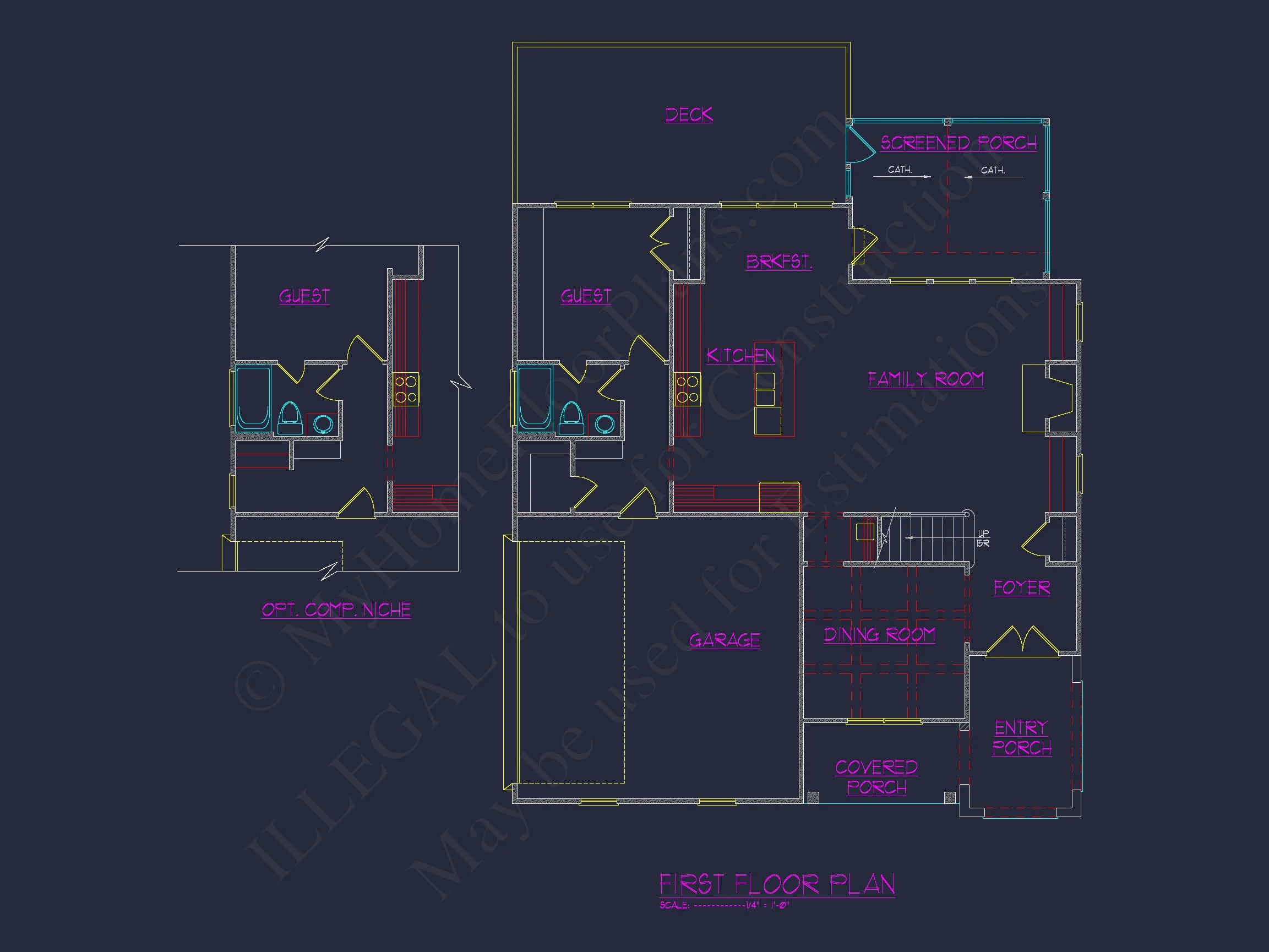 Modern Craftsman house Plan with Detailed Architecture Designs