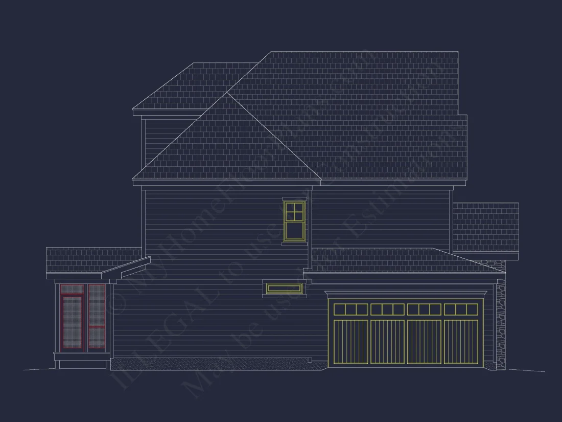 Modern Craftsman house Plan with Detailed Architecture Designs