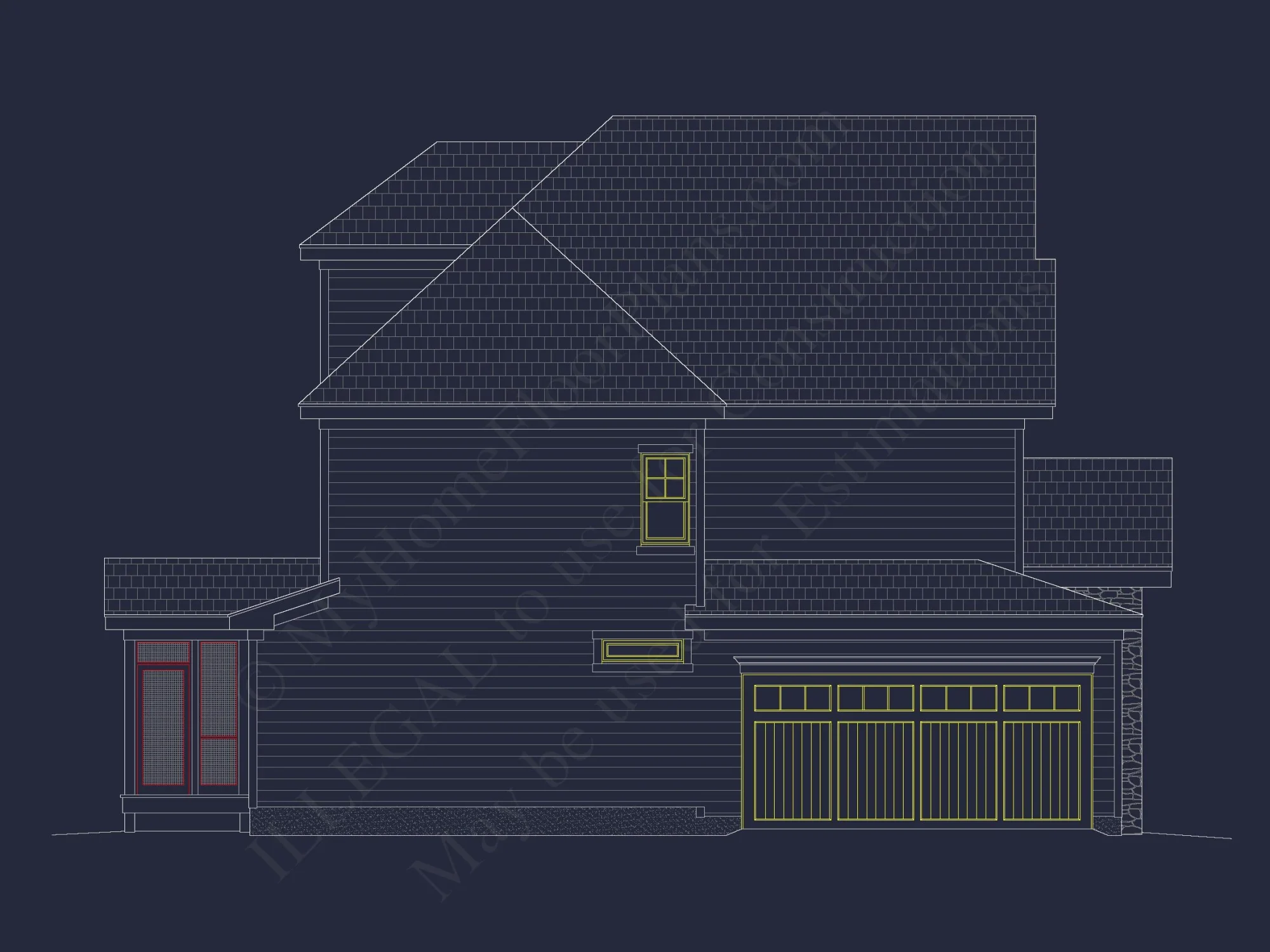 Modern Craftsman house Plan with Detailed Architecture Designs